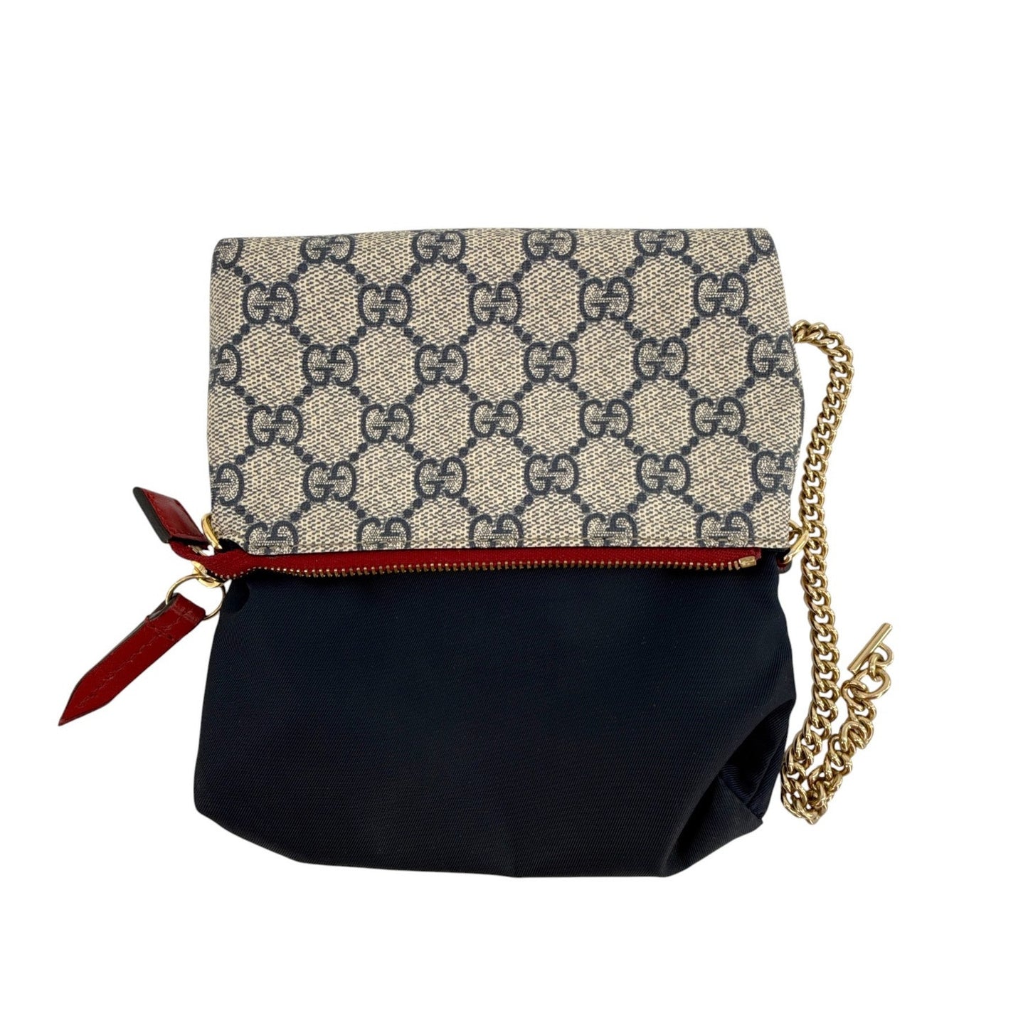 GUCCI Chain Wristlet Mini Bag GG Coated Canvas