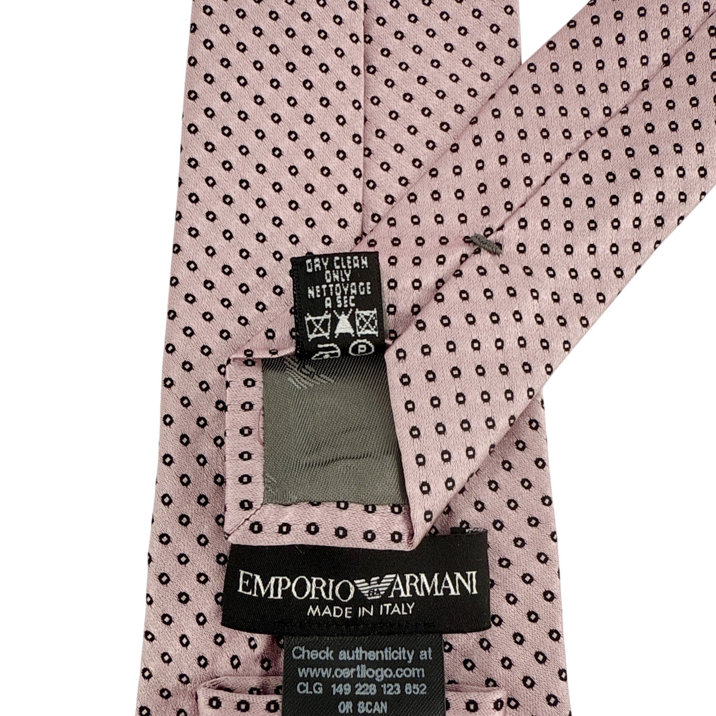EMPORIO ARMANI Silk Tie in Pink