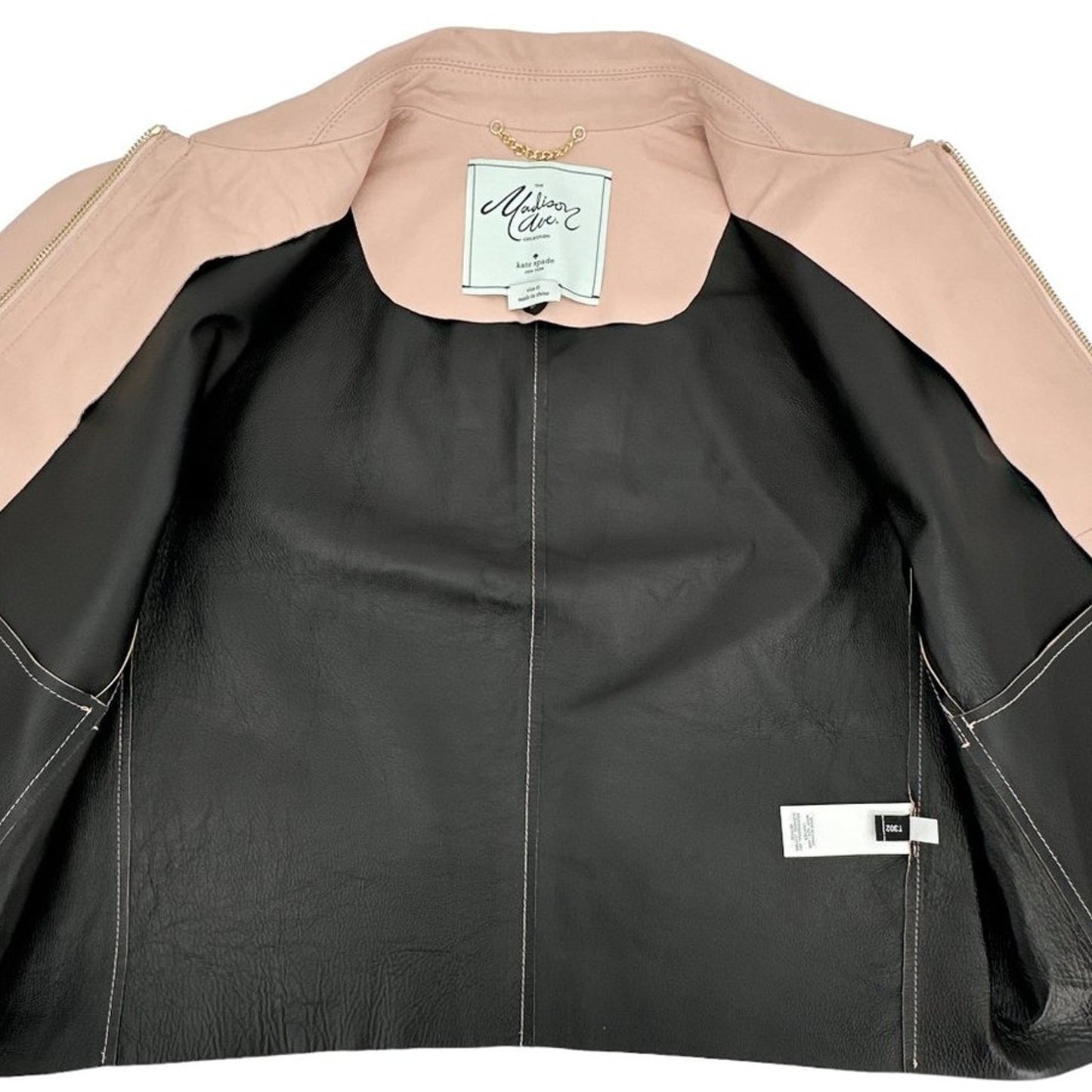 KATE SPADE Madison Avenue Collection Mariya Leather Jacket M
