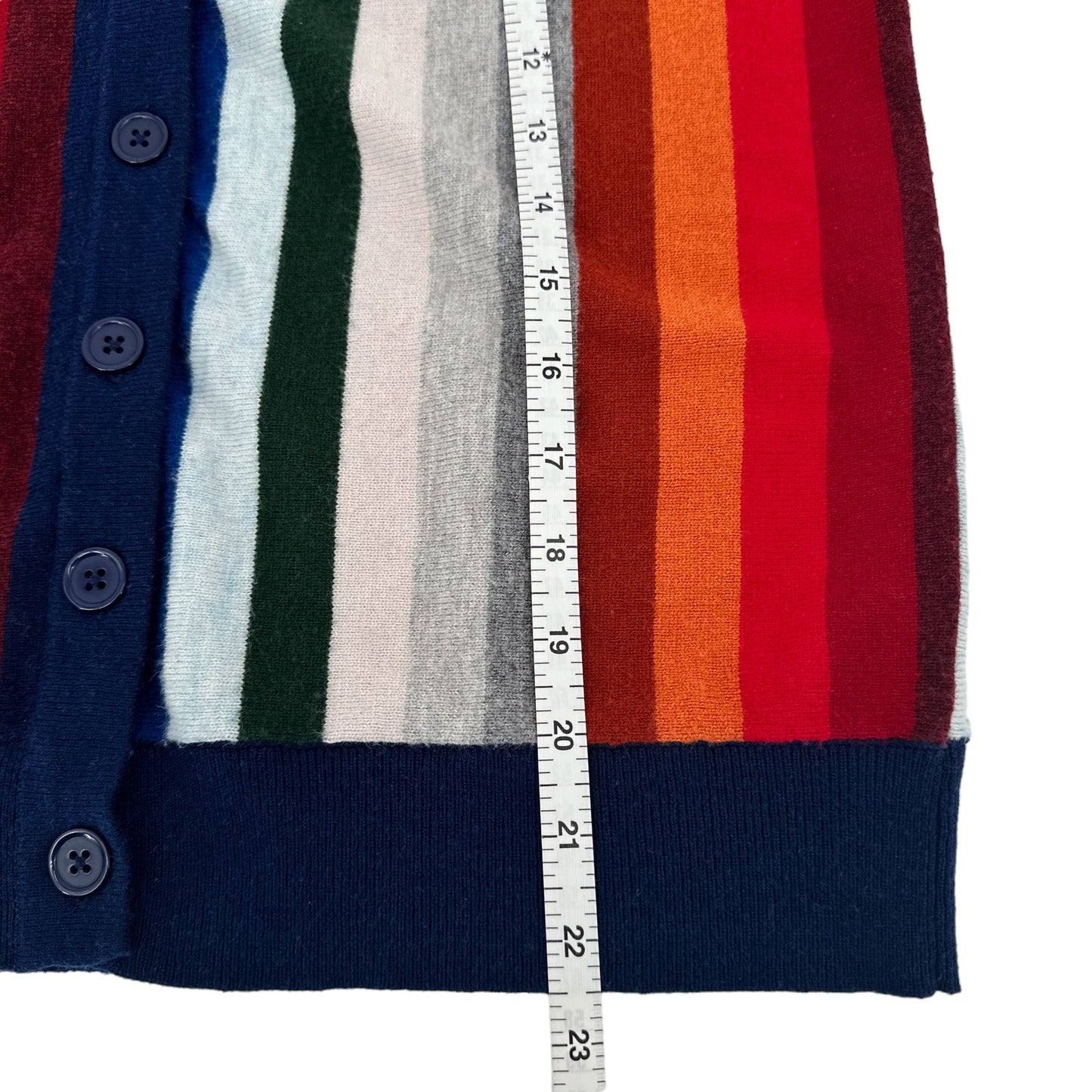The GREAT. The Co Ed Cardigan Multi Stripe 0|XS