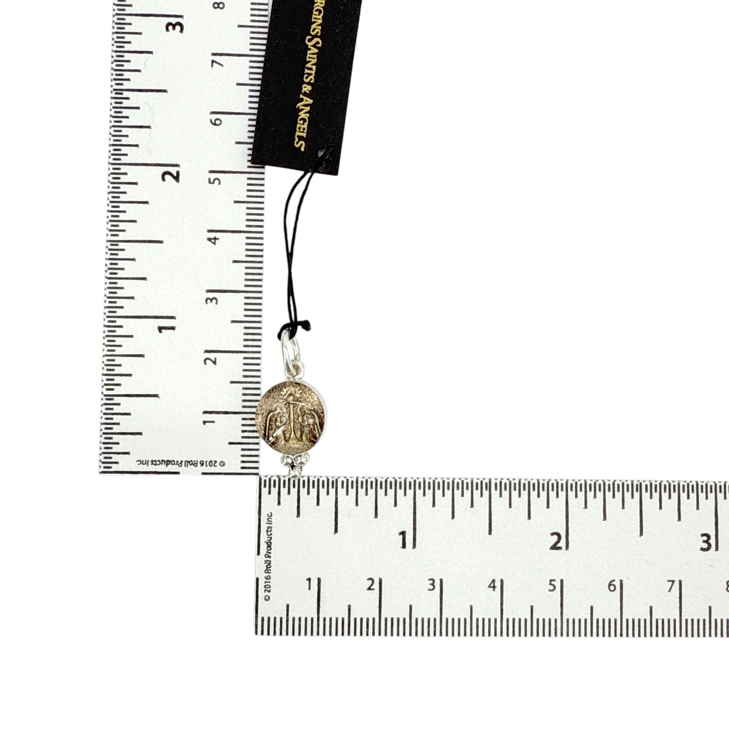 VIRGINS SAINTS & ANGELS VSA Piccolo Lucia Guardian Angels Charm in Silver