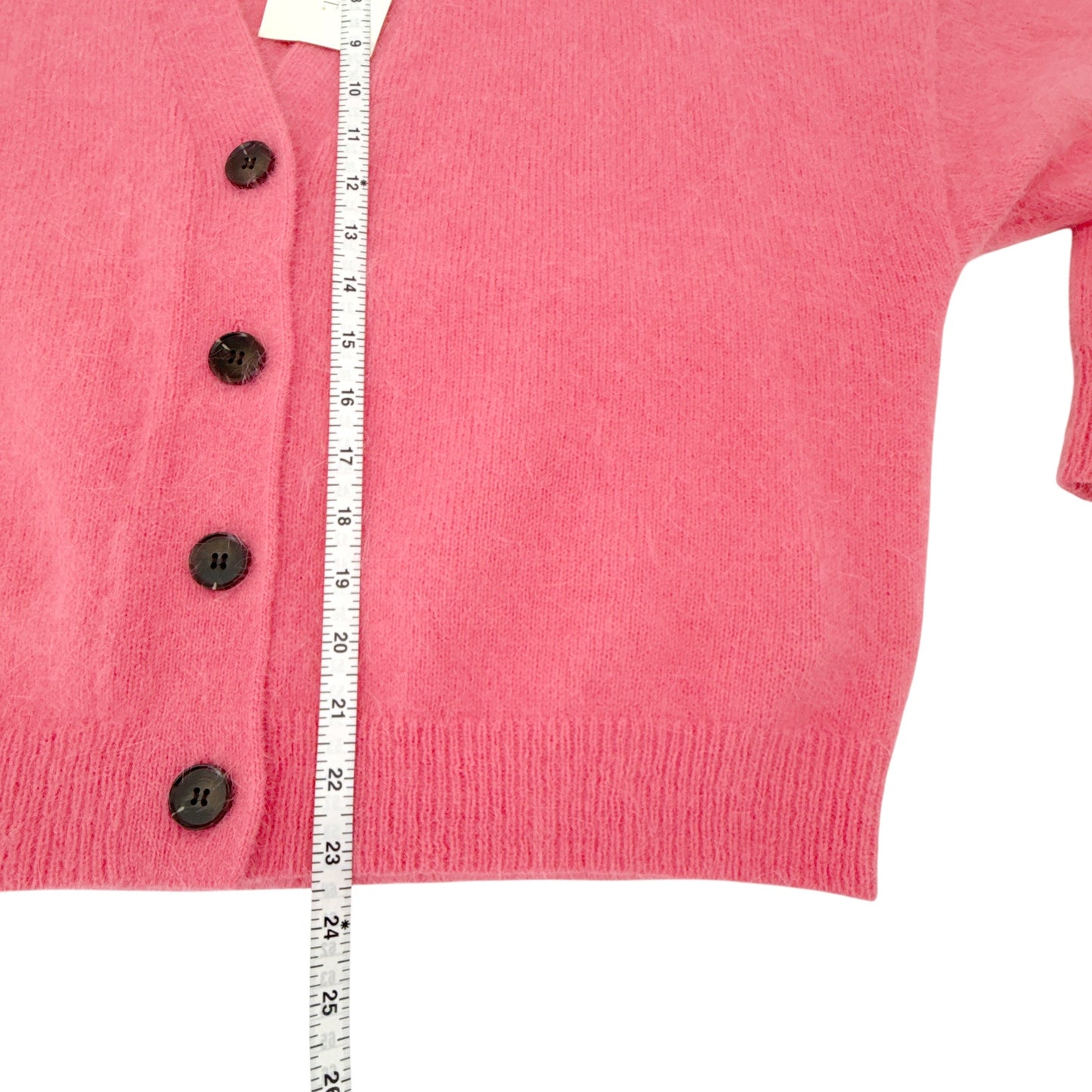 THE GREAT. The Fluffy Slouch Cardigan in Cherry Blossom 0|XS