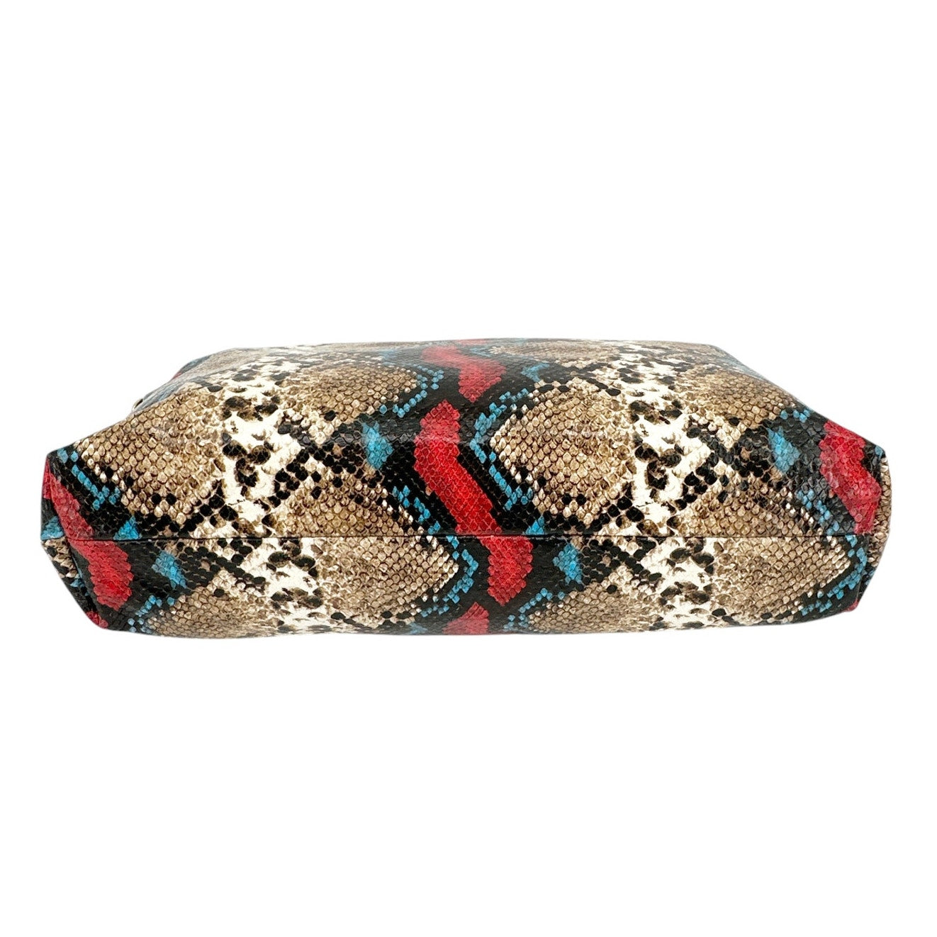 CLARE V. Attache Tote in Garden Snake with Additional Strap