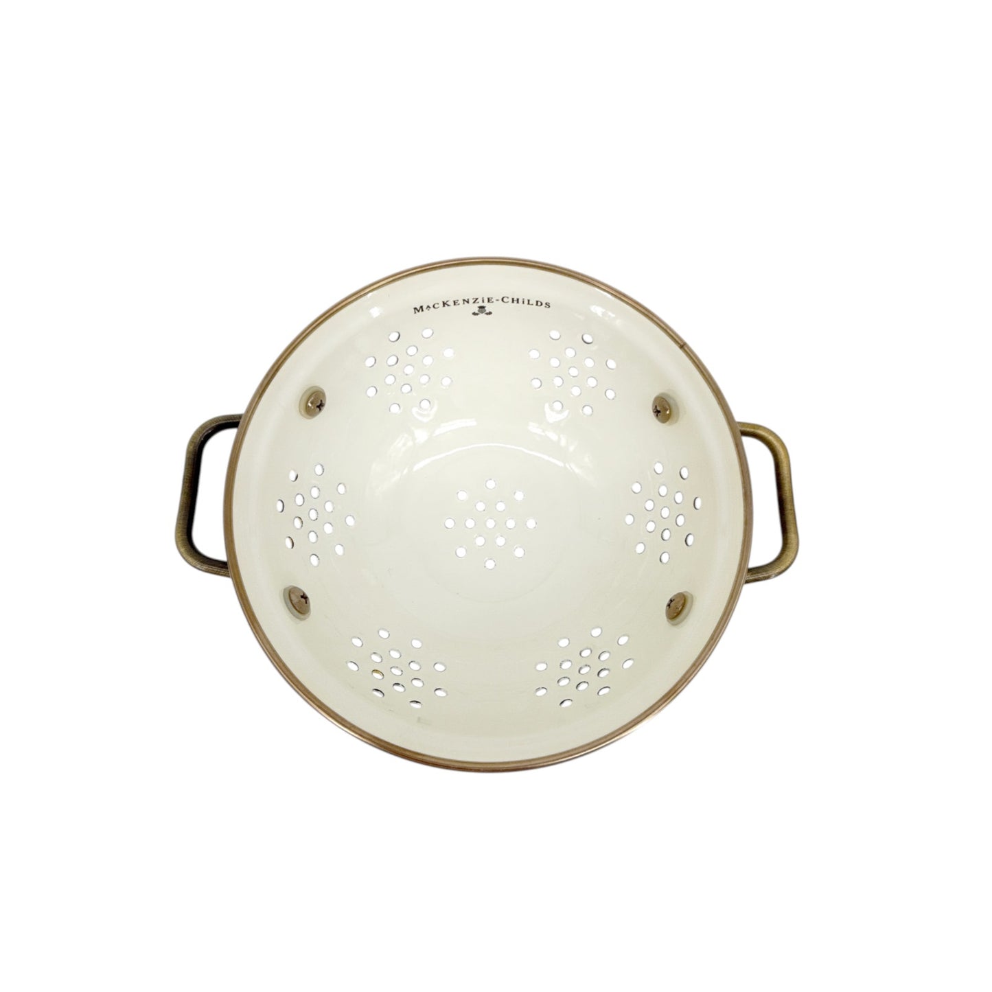 MACKENZIE-CHILDS Sterling Check Colander Small