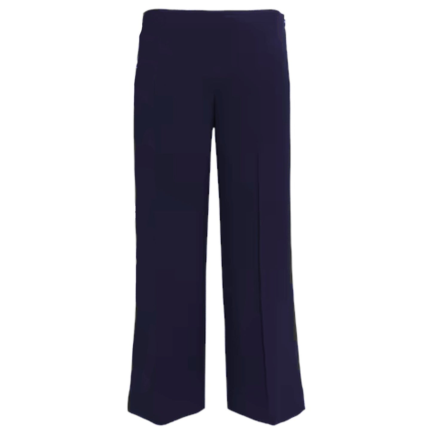 THEORY Terena B Rosina Crepe Cropped Wide Leg Pants in Navy 0