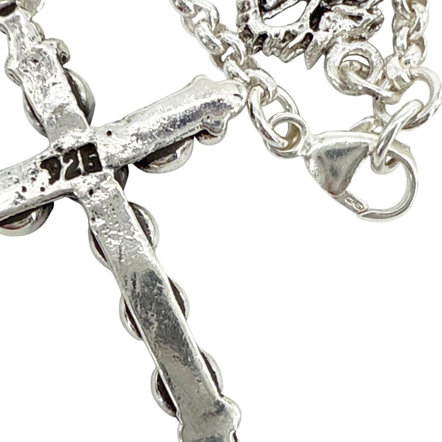 VIRGINS SAINTS & ANGELS VSA Madonna Cross Sterling Silver Necklace