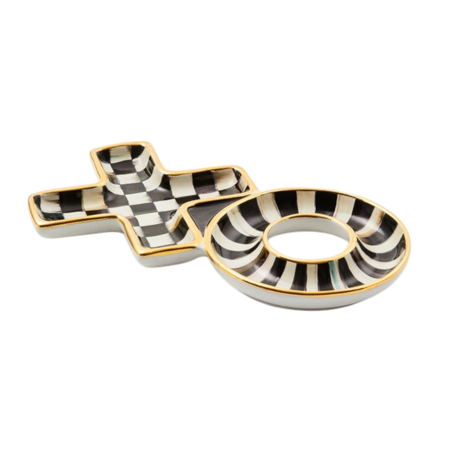 MACKENZIE-CHILDS XO Dish in Courtly Check