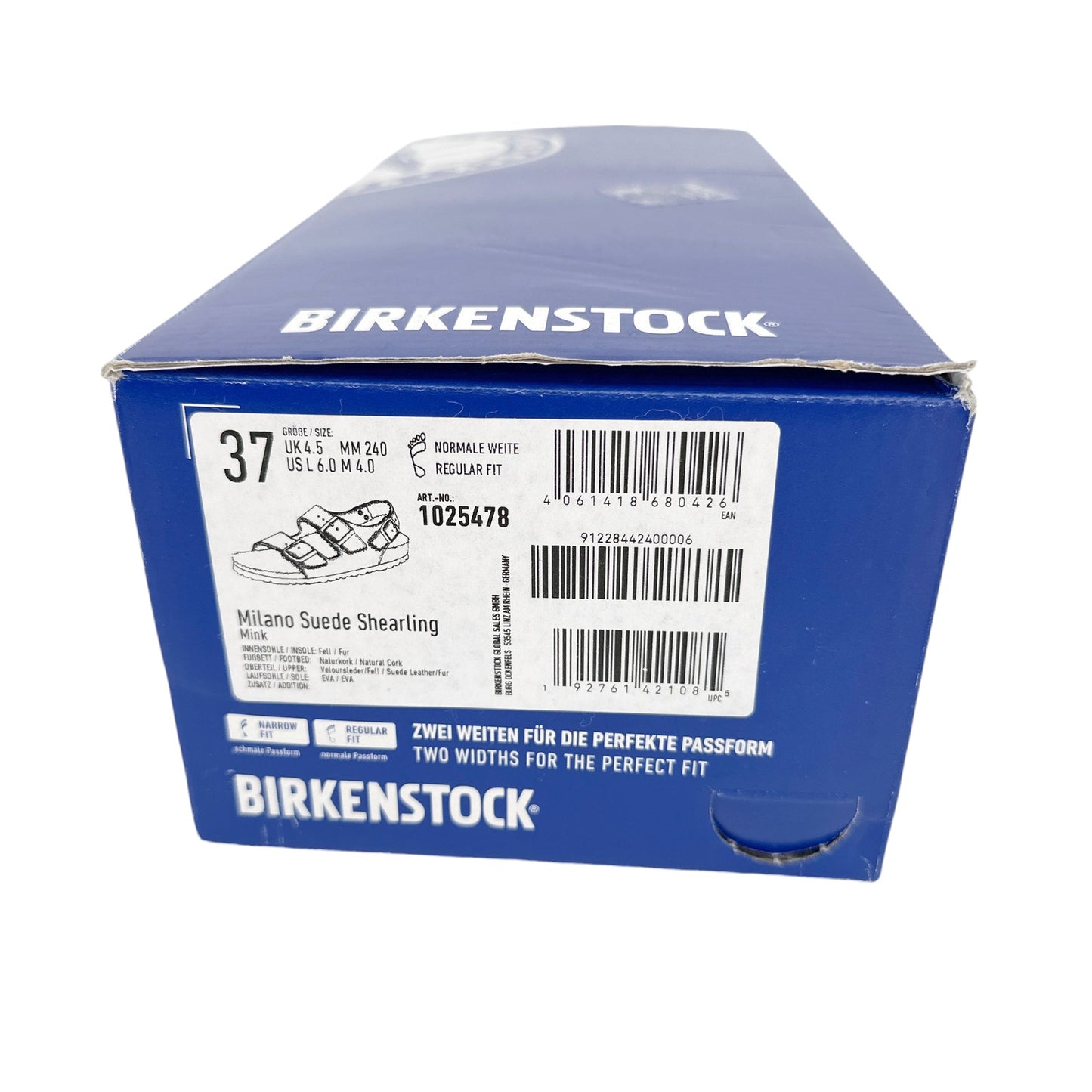 BIRKENSTOCK Milano Suede Shearling 37 Regular Fit