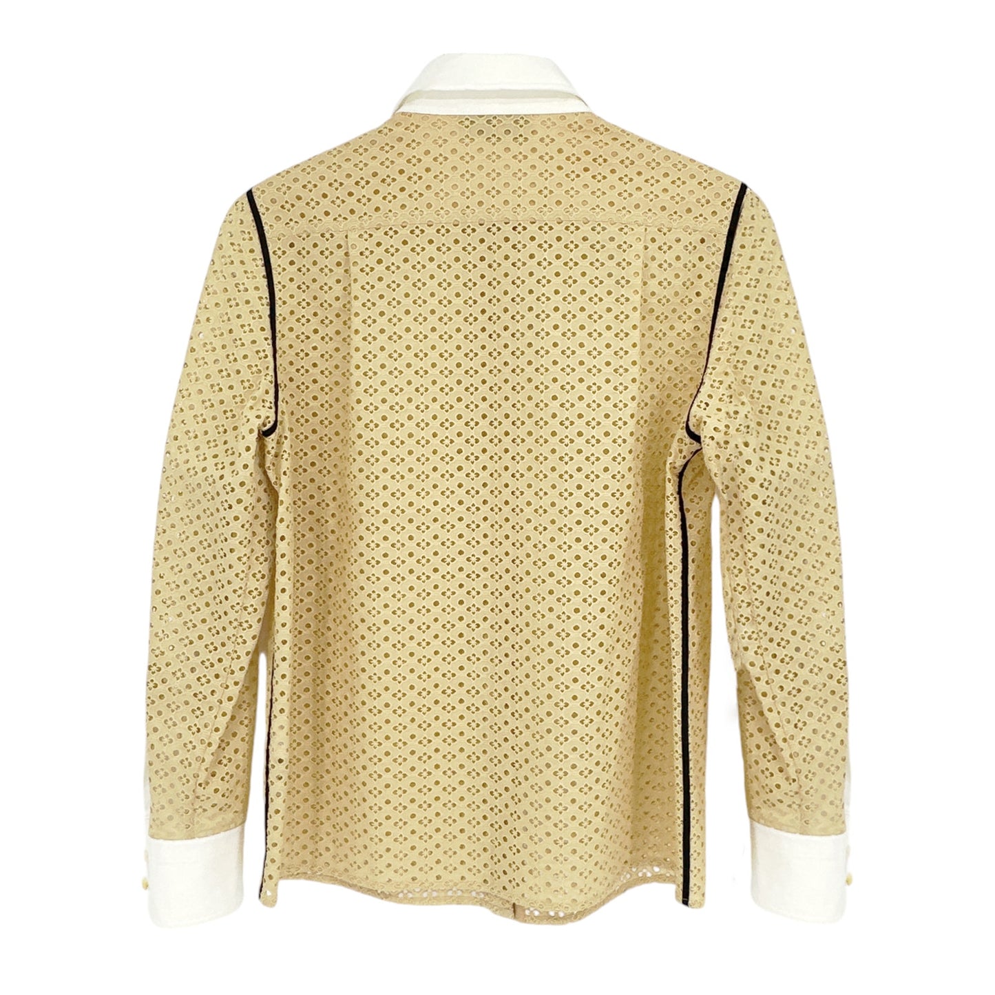 TORY BURCH Honeycomb Eyelet Shirt 4|S