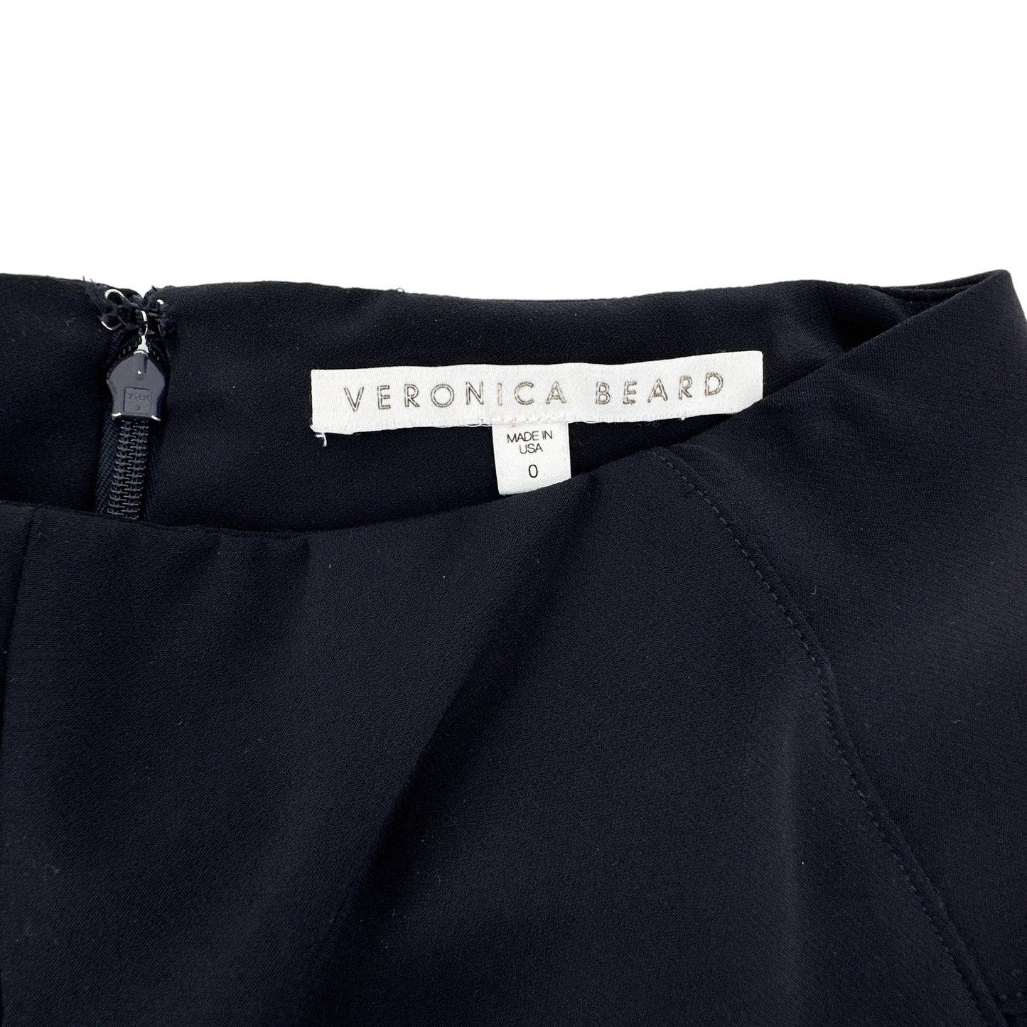 VERONICA BEARD Zip Back Scuba Pant in Navy 0