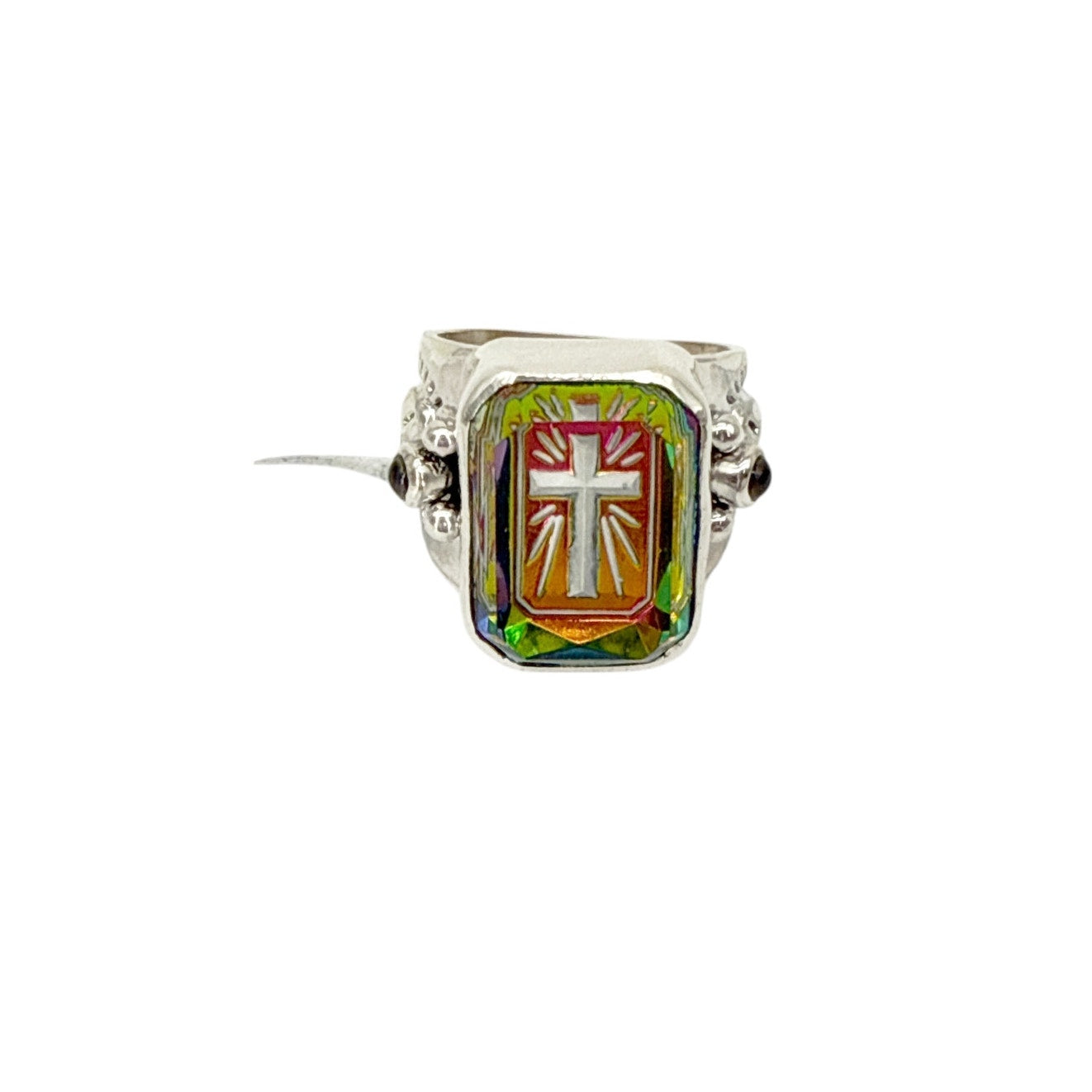 VIRGINS SAINTS & ANGELS VSA Miraculous Vibe Cross Ring 7