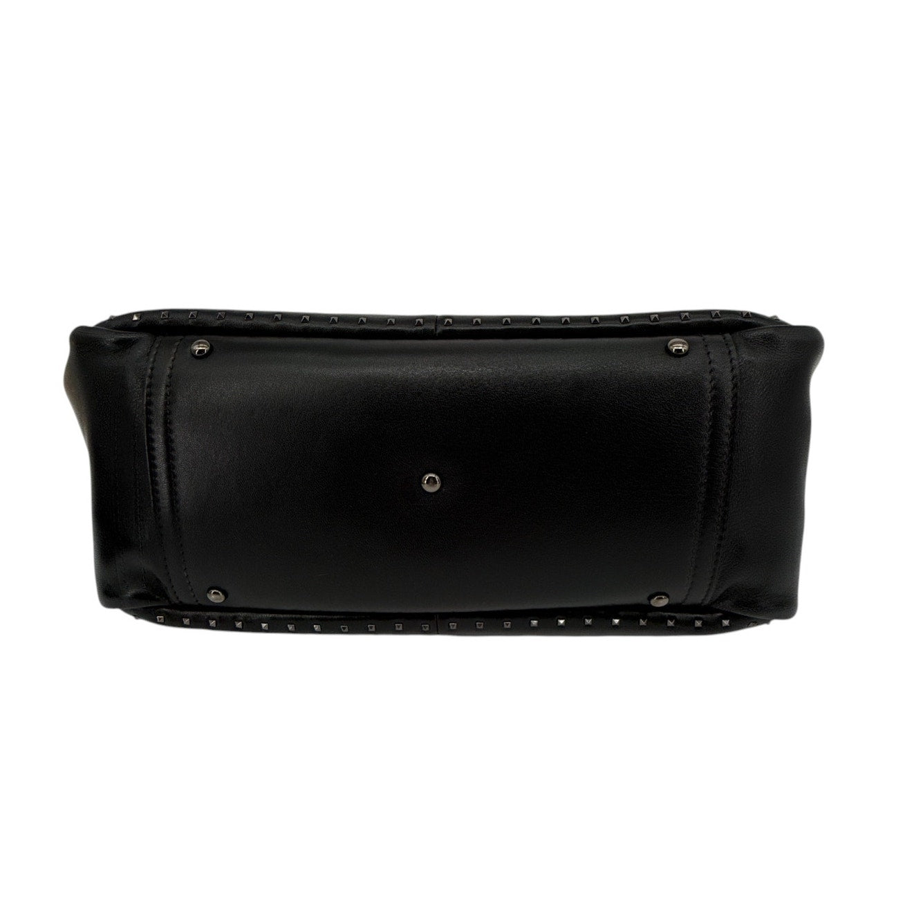VALENTINO GARAVANI Small Atelier Bag 01 Metal Stitch Edition Tote Bag In Black