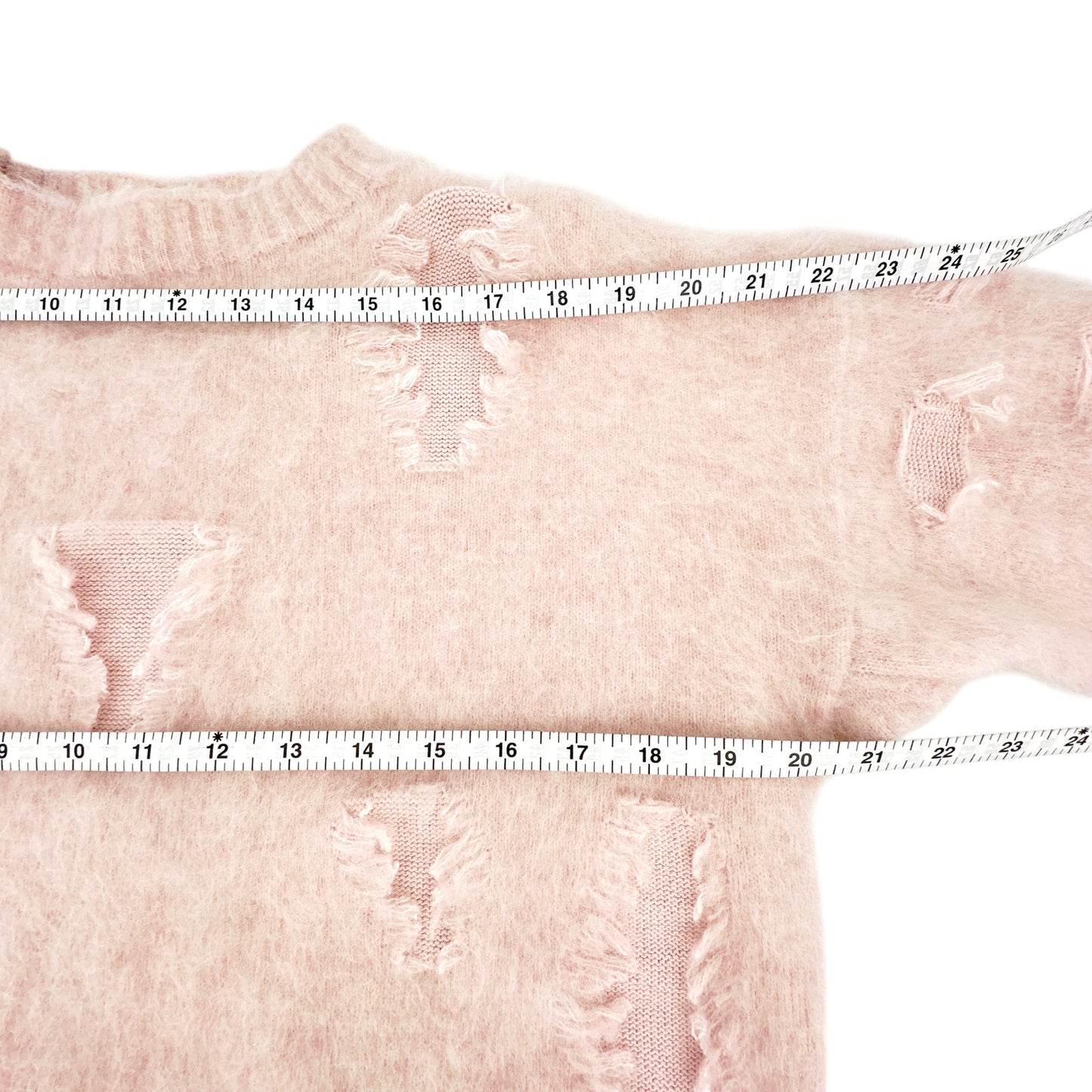 R13 Shrunken Deconstructed Crewneck Sweater M