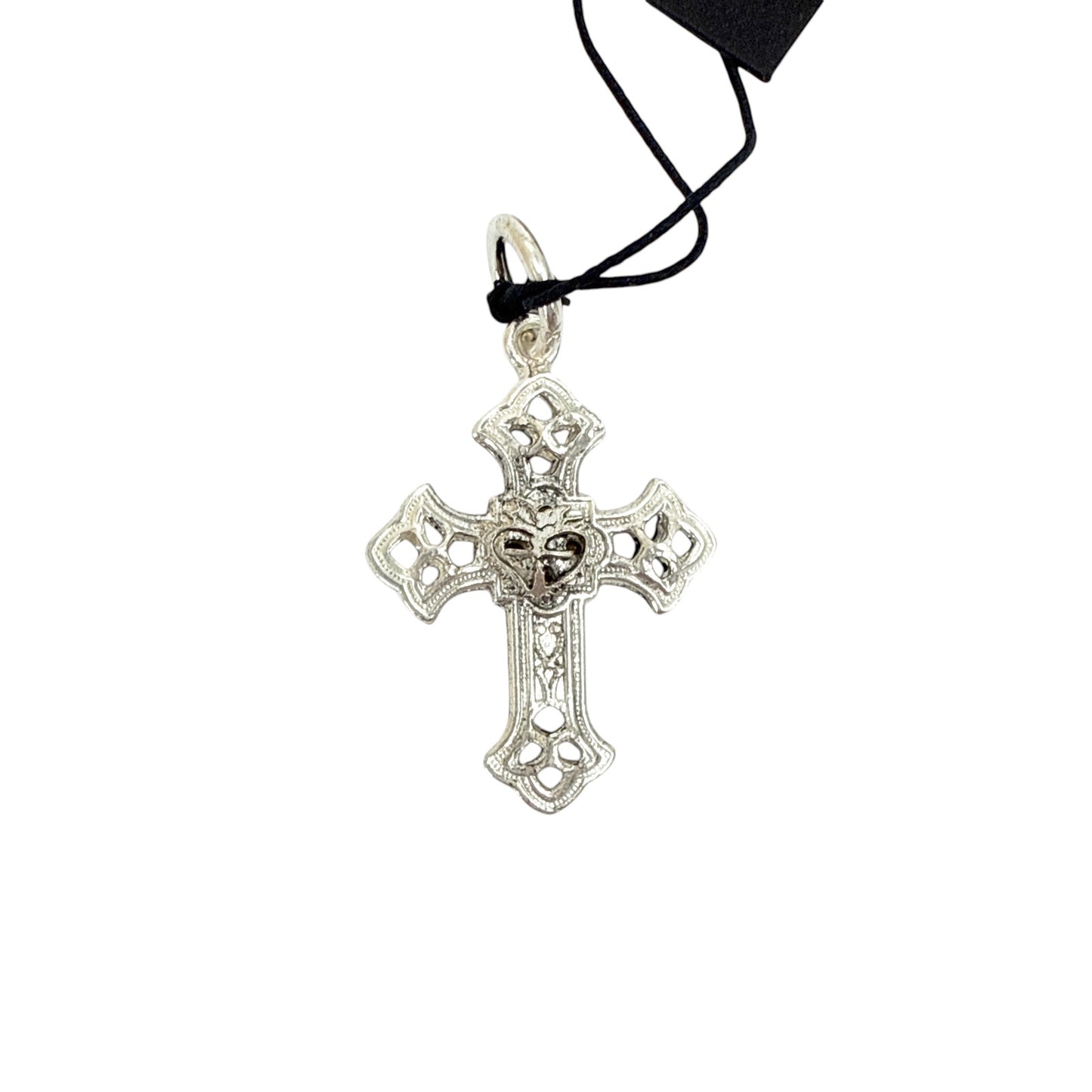 VIRGINS SAINTS & ANGELS VSA Basilica Cross Charm in Silver