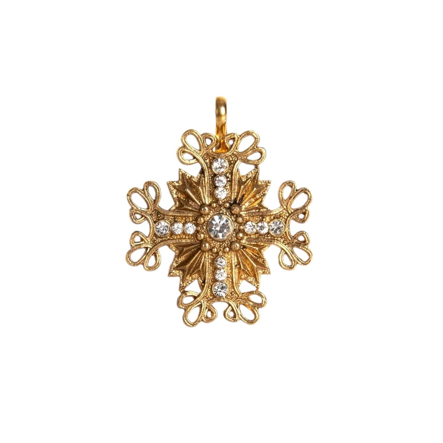 VIRGINS SAINTS & ANGELS VSA Electra Cross Medallion in Gold