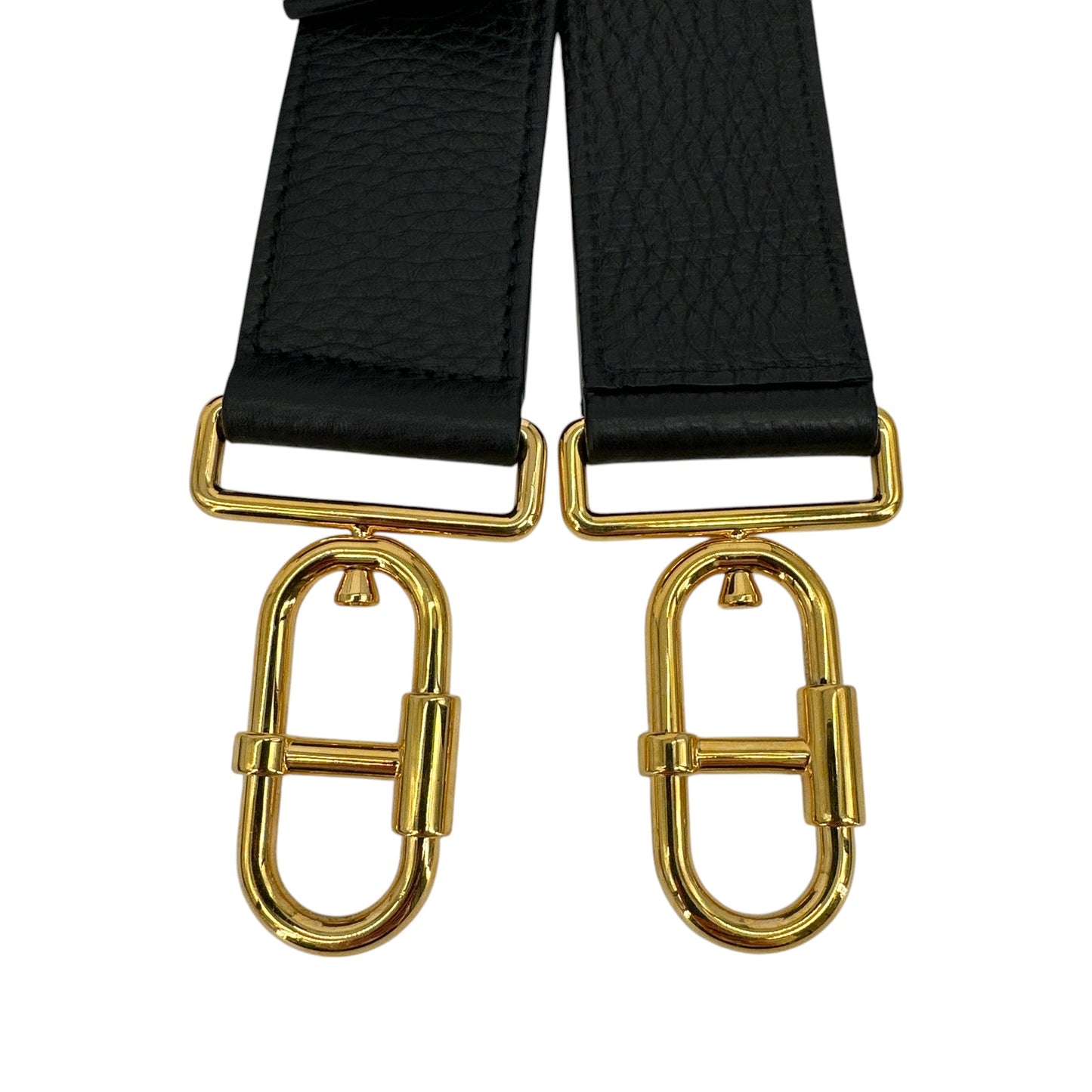 TOM FORD Jennifer Medium Double Strap Bag in Black Grained Leather