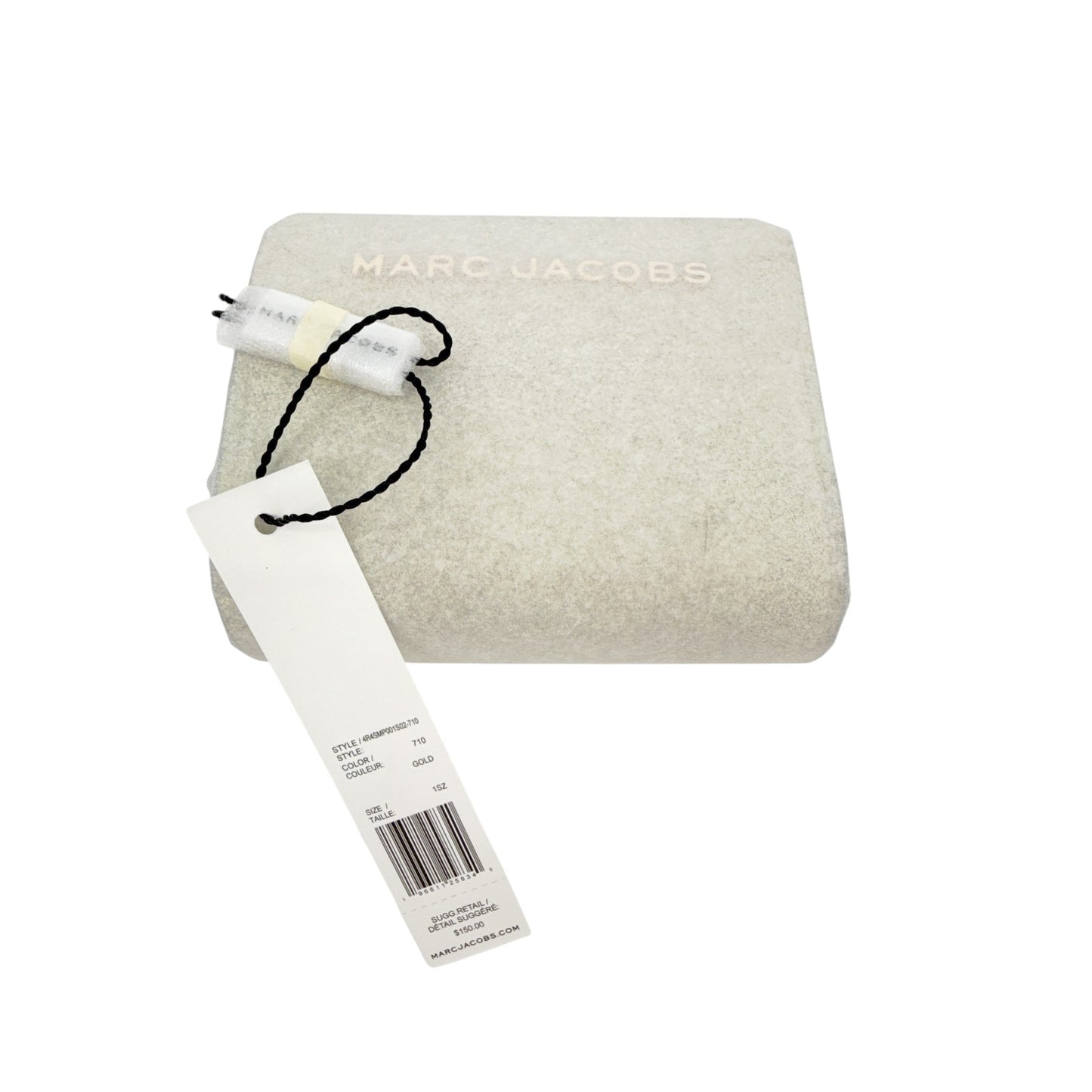 MARC JACOBS Mini Glitter Compact Wallet in Gold