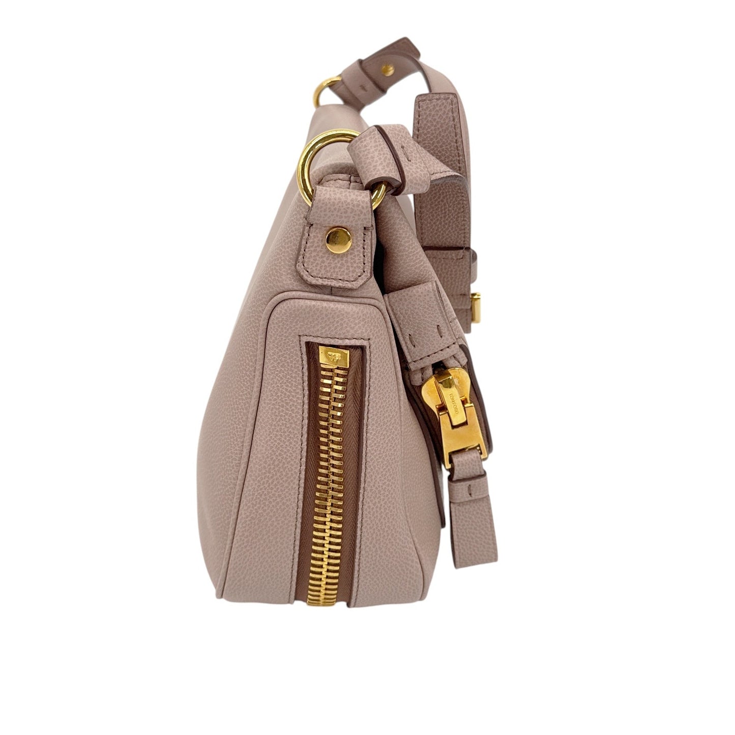 TOM FORD Jennifer Grained Leather Medium Bag in Tuscany Pink