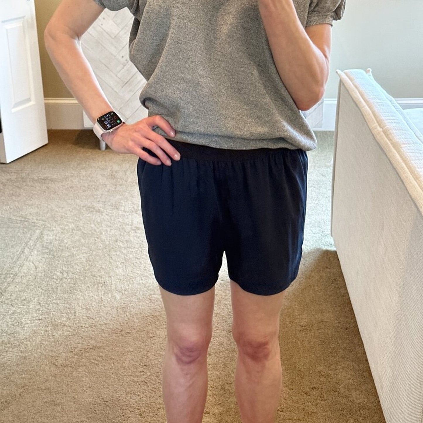 T ALEXANDER WANG Silk Short in Navy XS