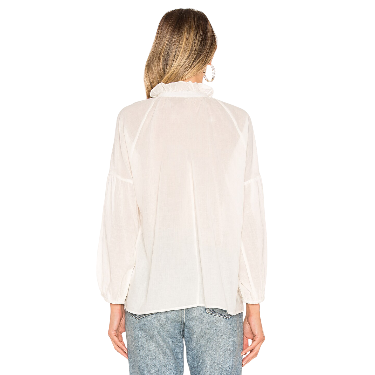 APIECE APART Victoria Mock Neck Blouse 0