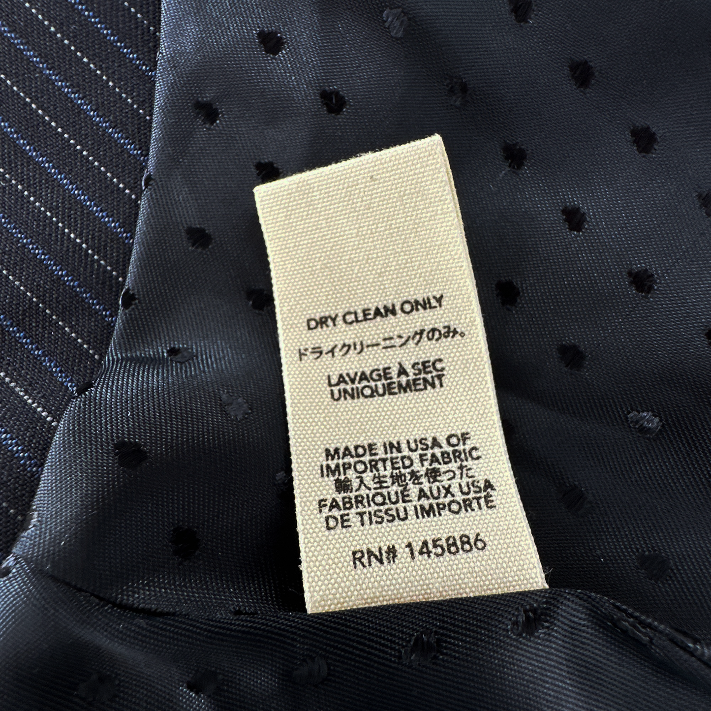 THE GREAT. The Swing Blazer in Navy Stripe 0|XS