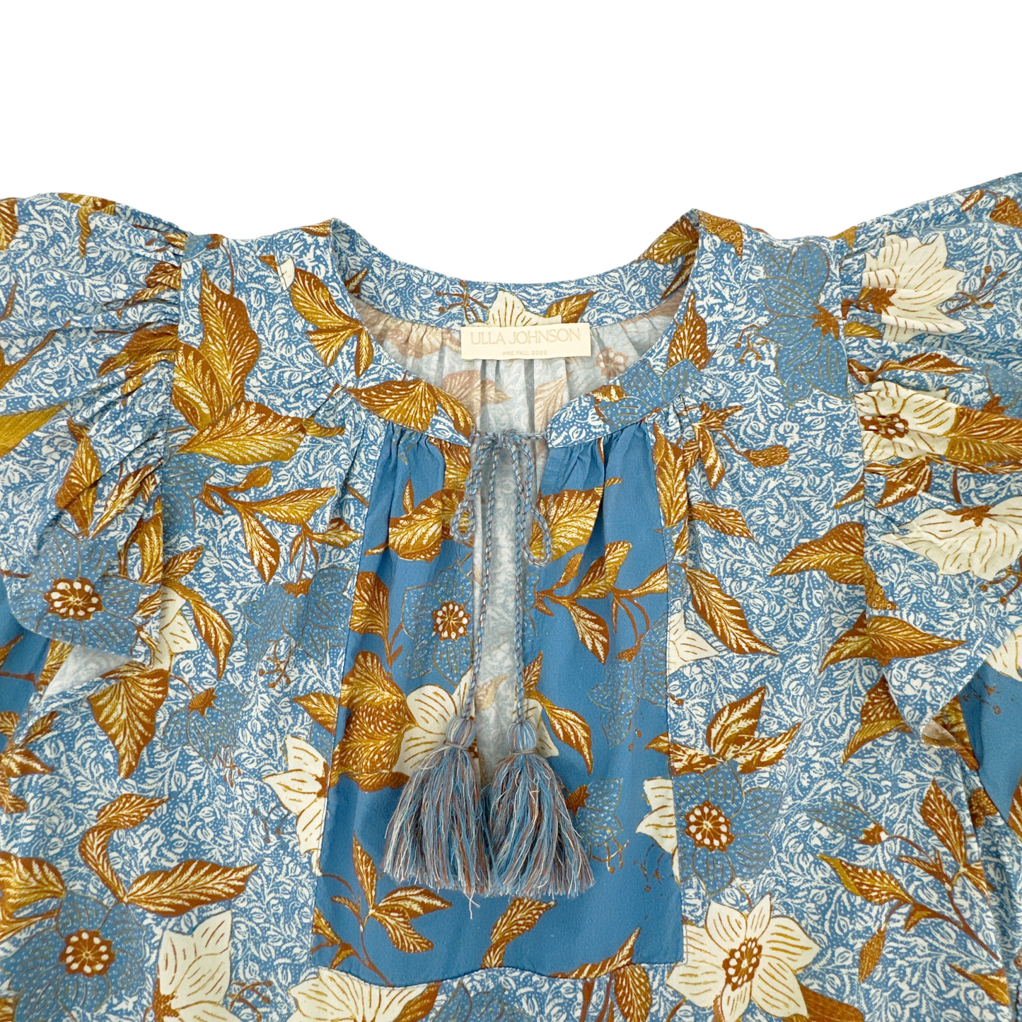 ULLA JOHNSON Gail Dress in Lapis 2
