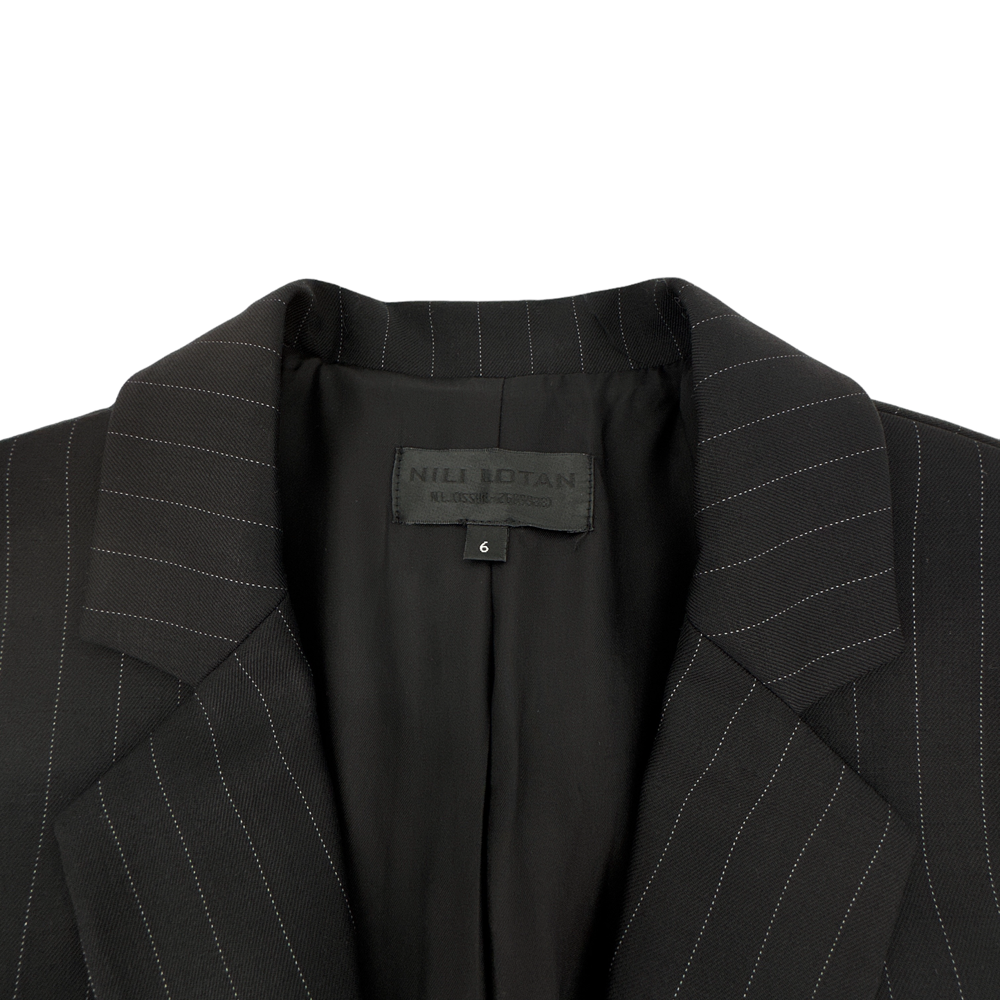 NILI LOTAN Julietta Pinstripe Single Button Blazer 6