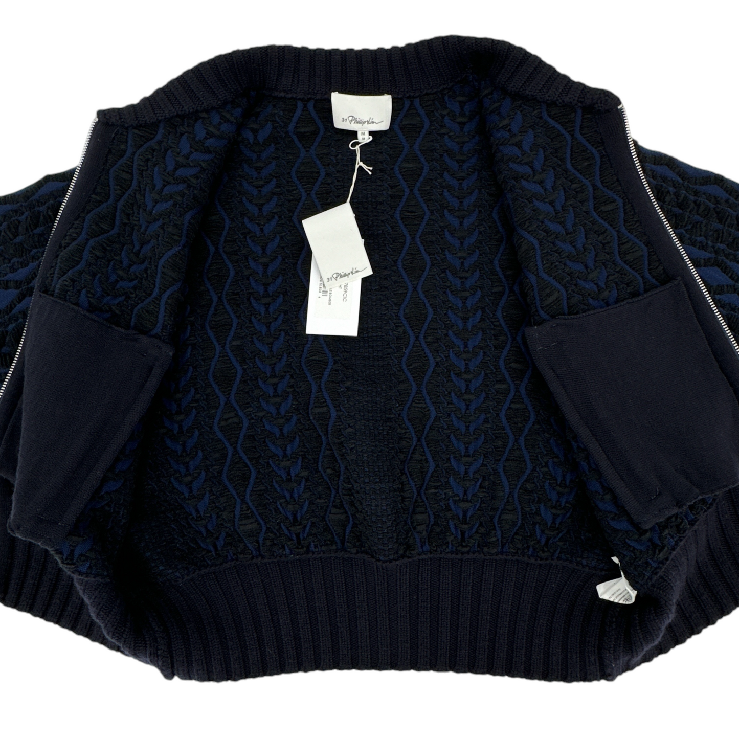 3.1 PHILLIP LIM Woven Mock Cable Bomber M