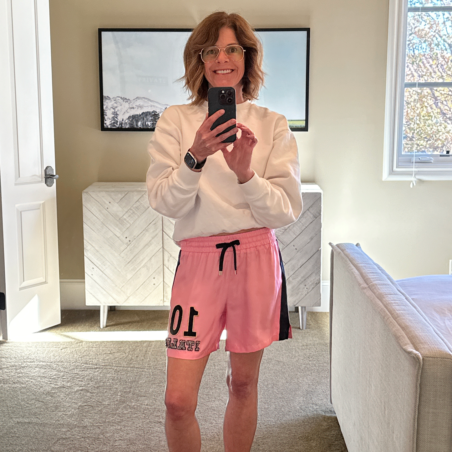 DOLCE & GABBANA Silk Sport Shorts IT36|XS