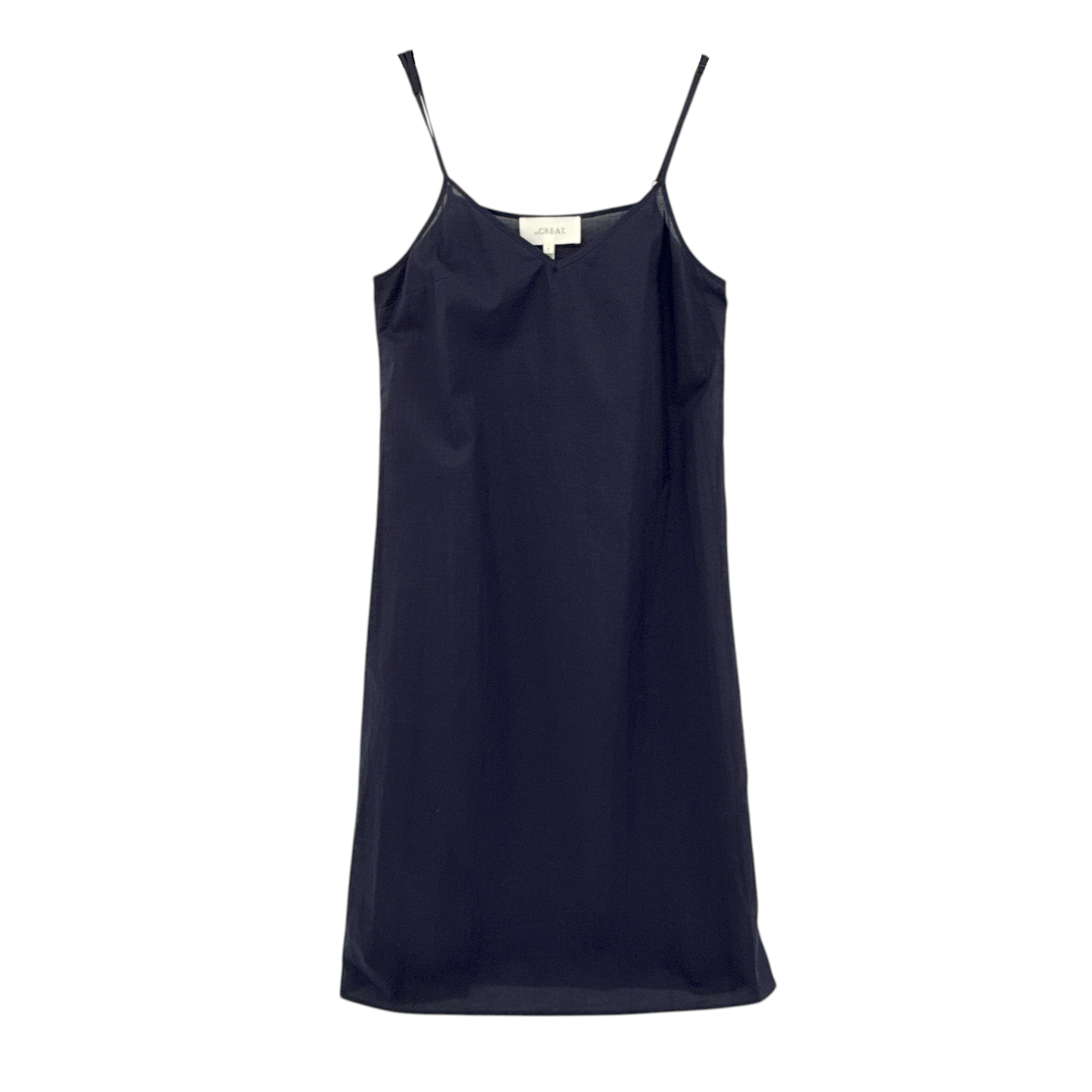 THE GREAT. Merry Dress in Navy 0|XS