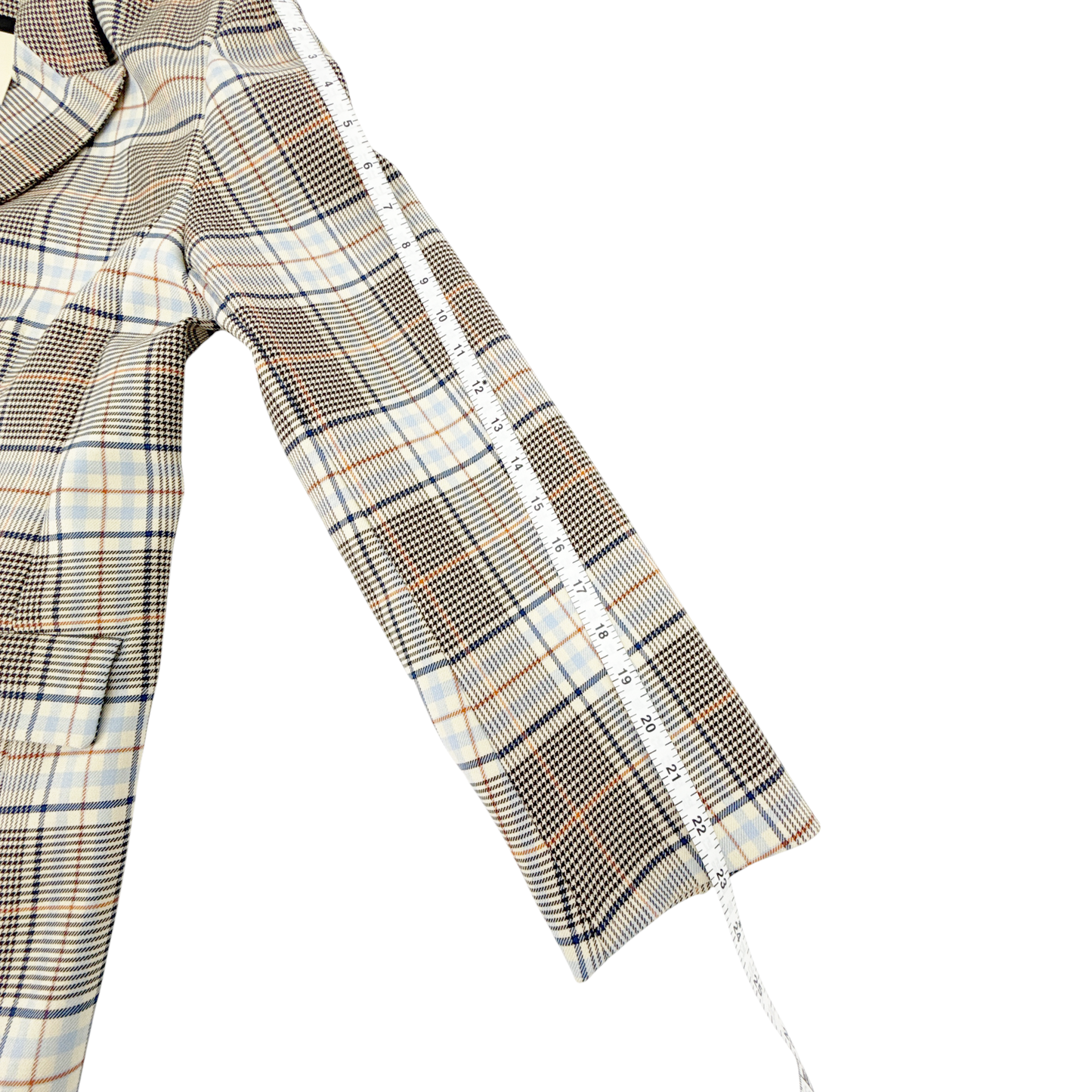 MAJE Vika Plaid Button Blazer FR|EU 42|XL