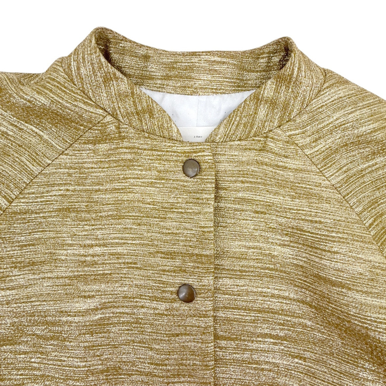 SEZANE Archie Jacket in Gold Viscose FR34|XS