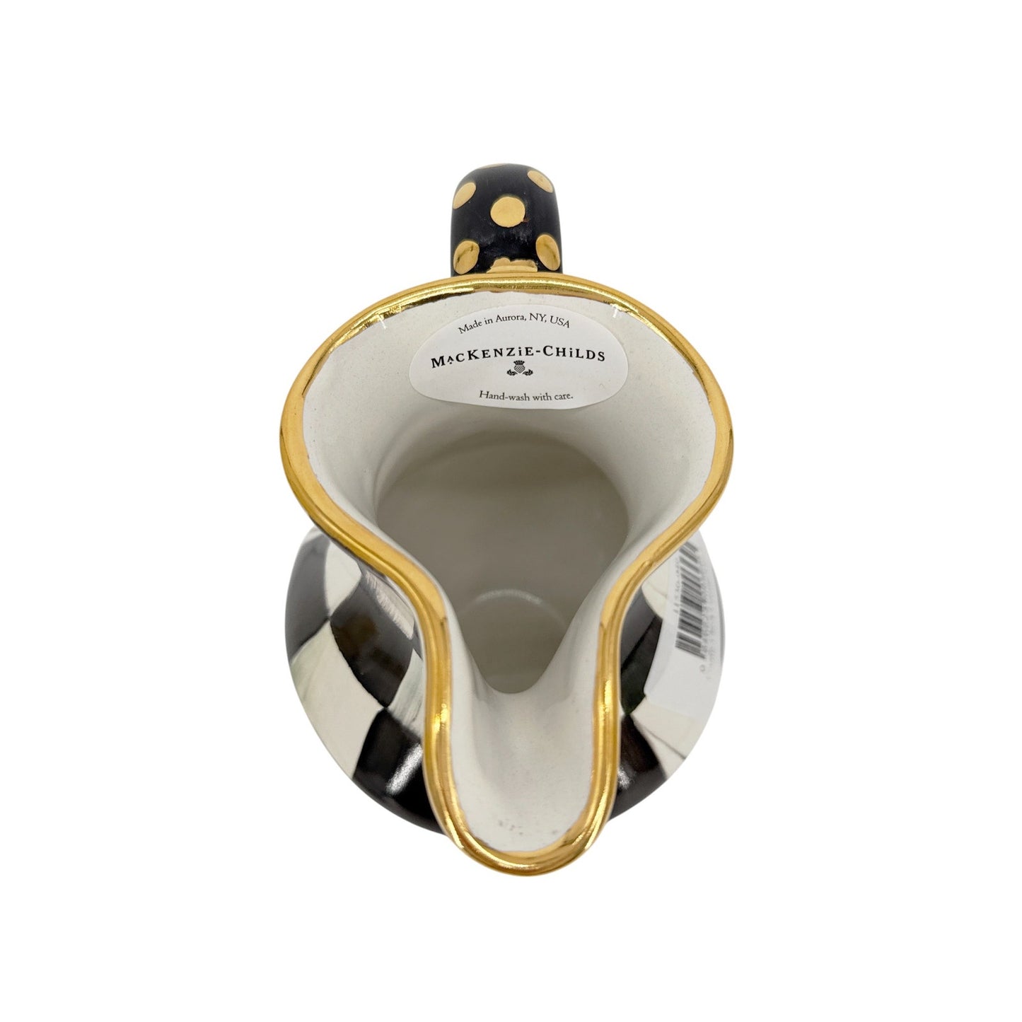 MACKENZIE-CHILDS Courtly Check Ceramic Creamer
