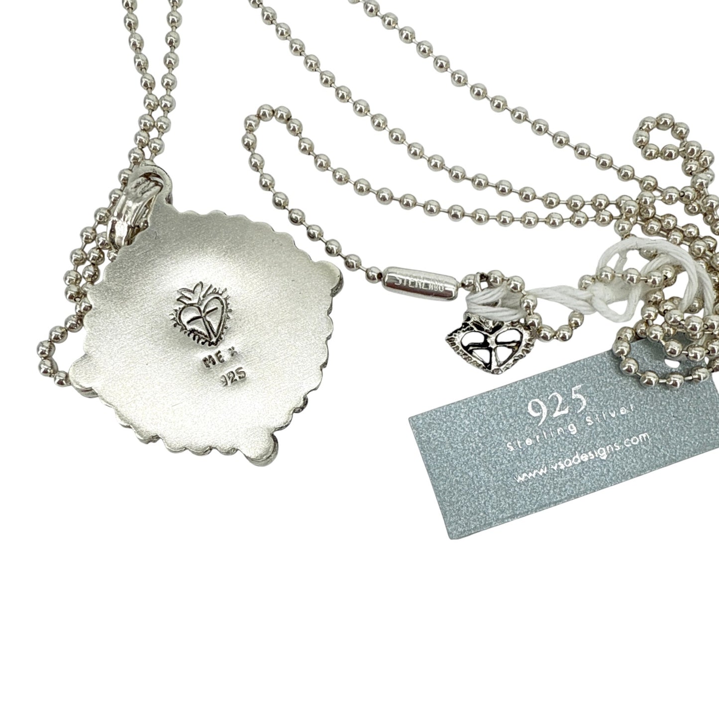 VIRGINS SAINTS & ANGELS VSA Bespoke San Benito Charm Necklace in Sterling Silver