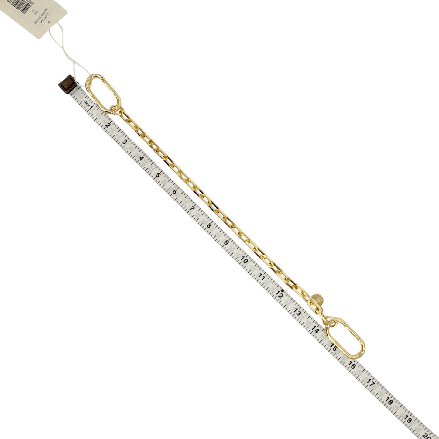 VERONICA BEARD Swag Edge Chain Bag Charm in Gold