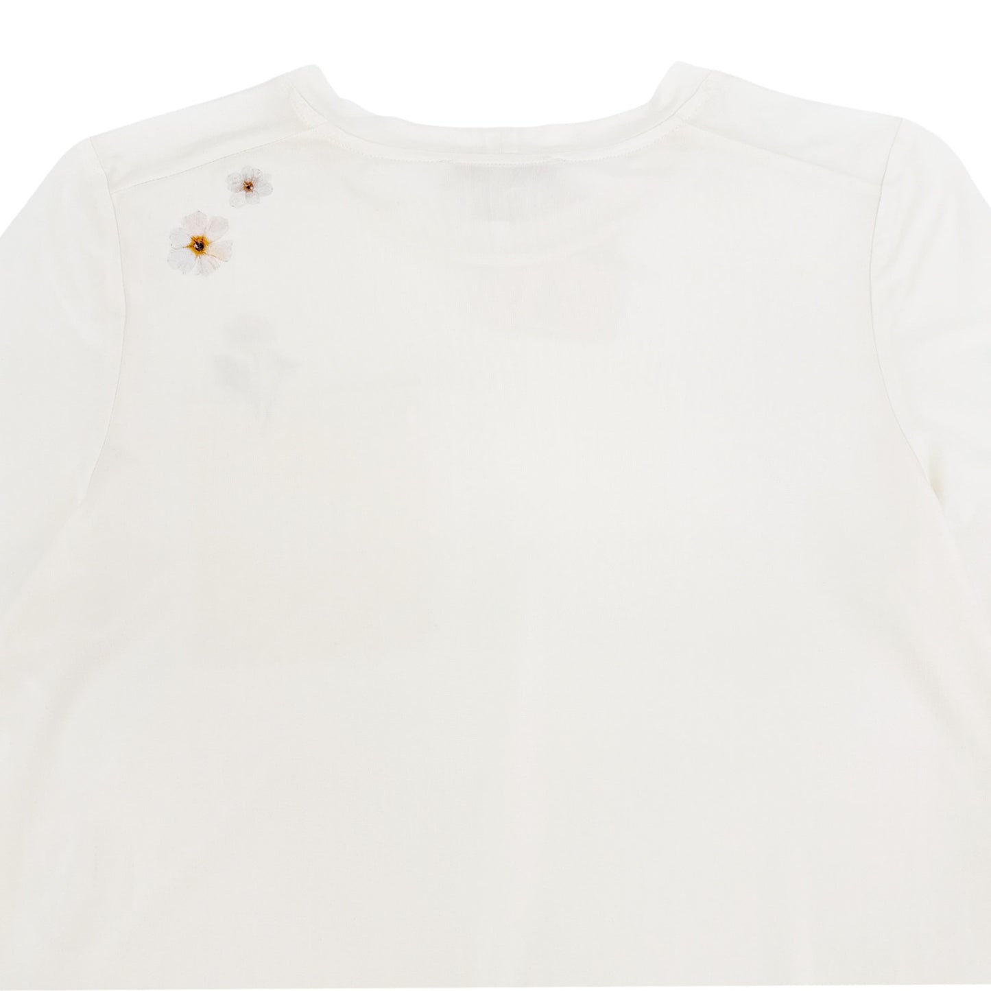 MAJE Pocket Patch Stretch Woven T-Shirt in Ecru 1|S