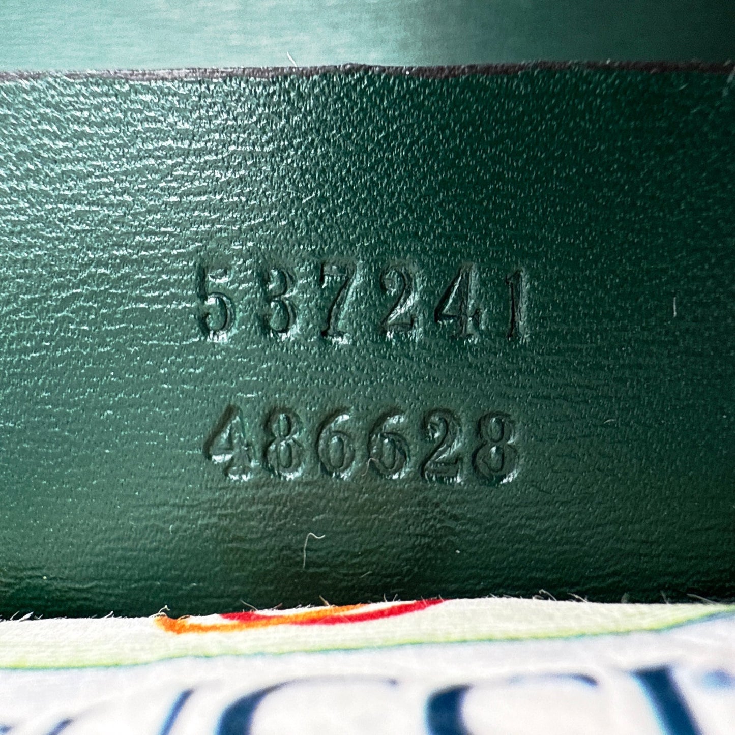 GUCCI Vitello Palmellato Lux Crystal Medium Rajah Shoulder Bag in Vintage Green