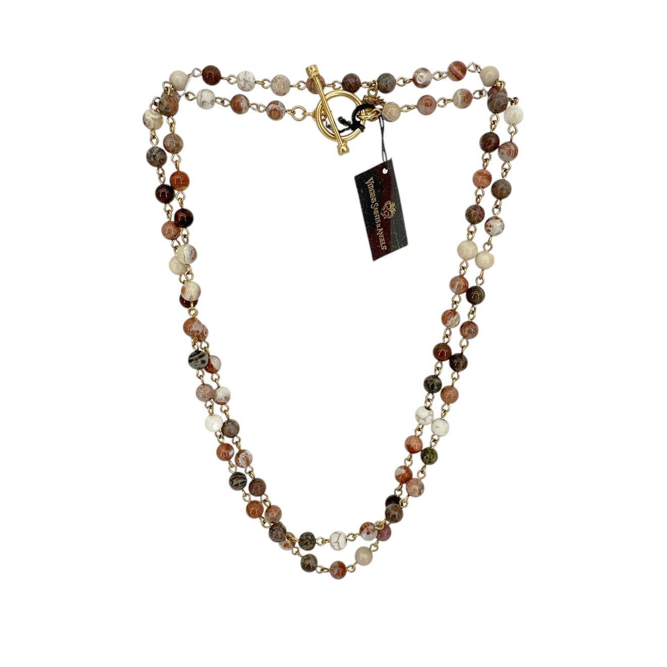 VIRGINS SAINTS & ANGELS VSA Delfina 6mm Lux Mixed Multi Quartz & Gold