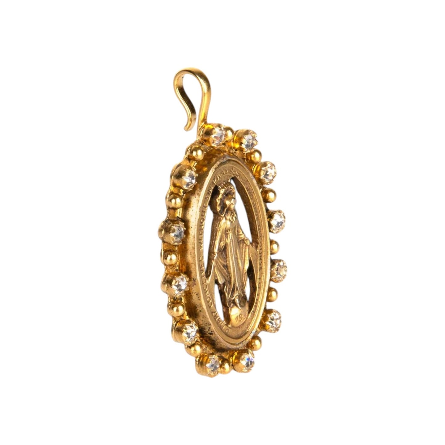VIRGINS SAINTS & ANGELS VSA Milagrosa Medallion in Gold