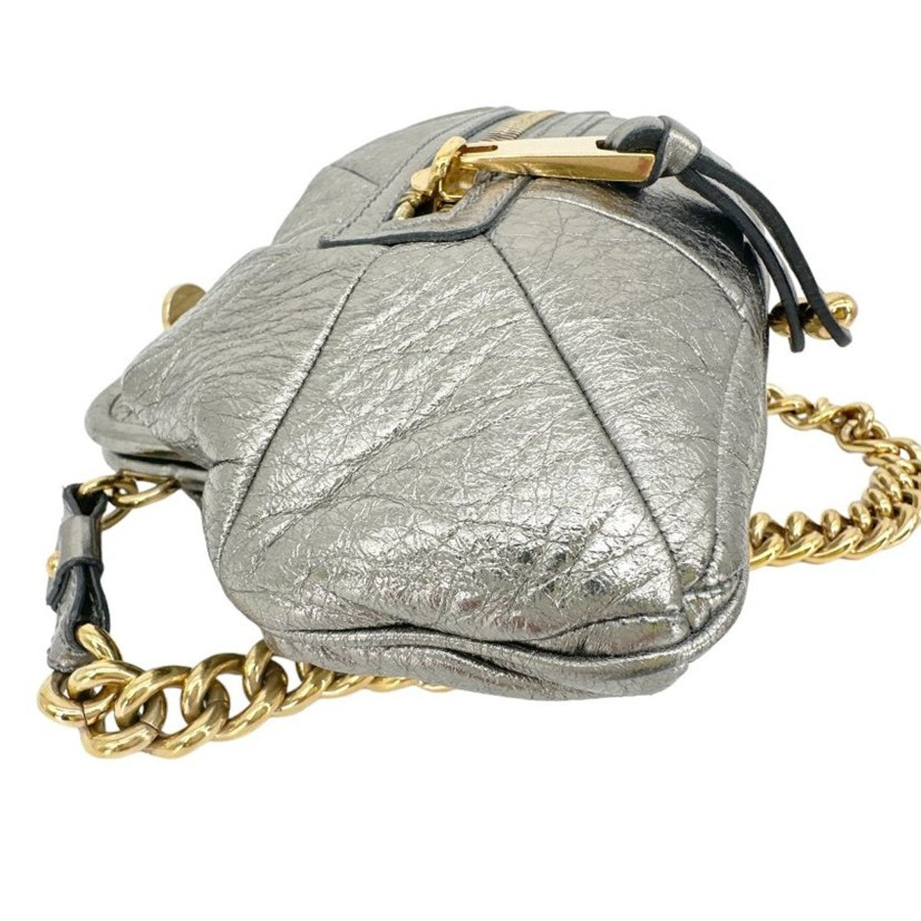 MARC JACOBS Collection Patchwork Metallic Leather Little Stam Bag