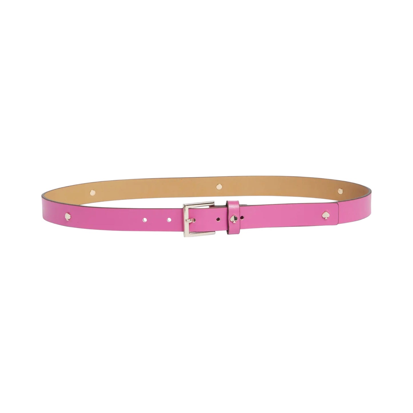 KATE SPADE New York Spade Belt in Rhododendron Grove / Pale Gold S
