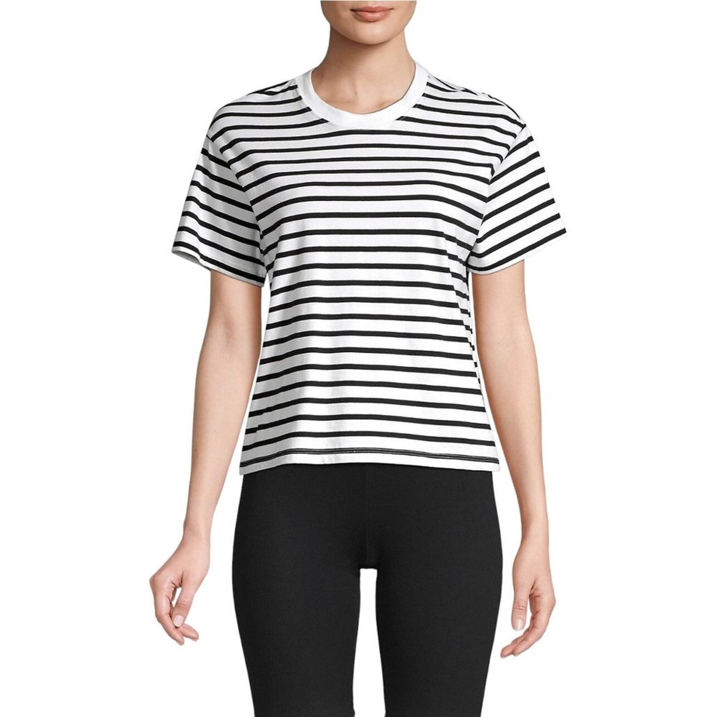 ATM Anthony Thomas Melillo Classic Jersey Striped Short Sleeve Boy Tee XS