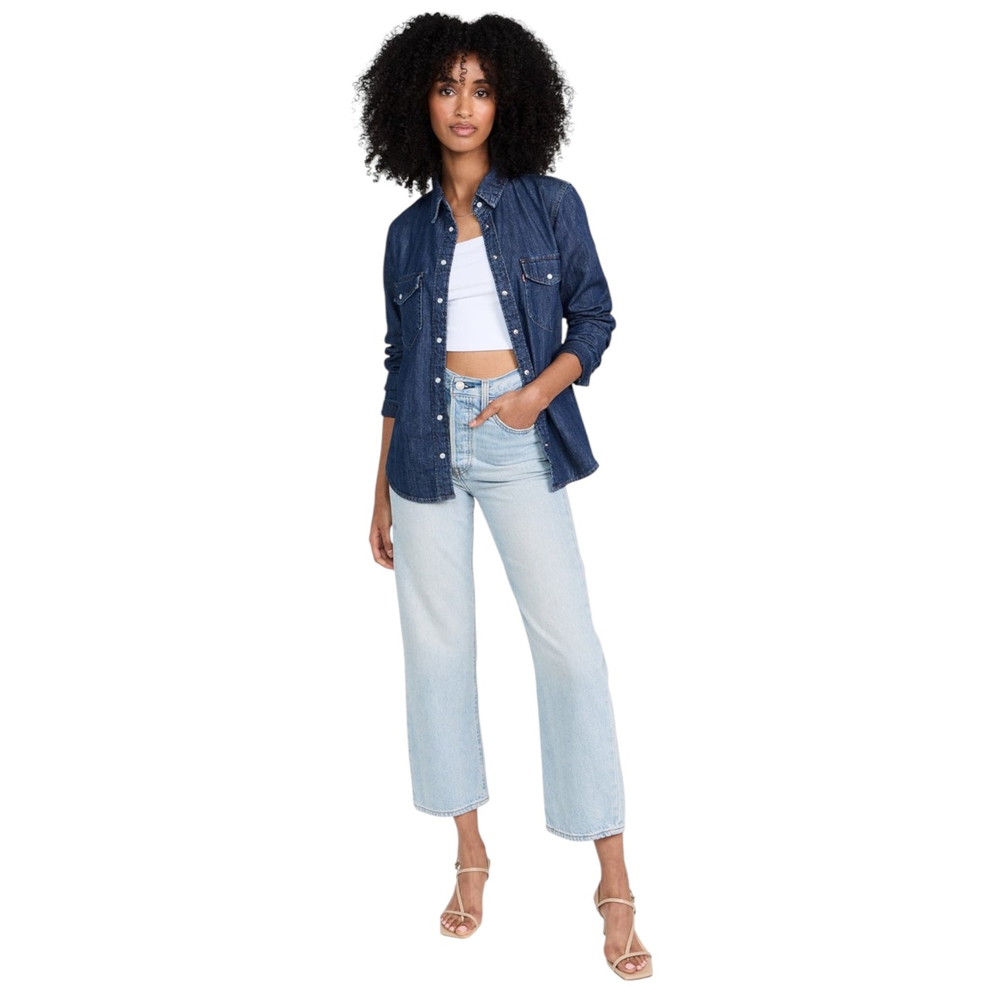 LEVI'S Iconic Western Shirt in Air Space 3 S