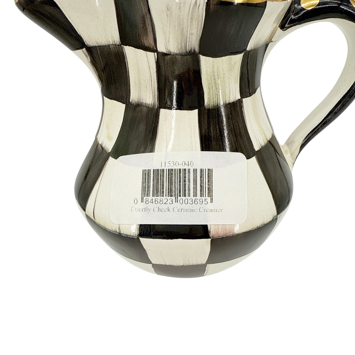 MACKENZIE-CHILDS Courtly Check Ceramic Creamer