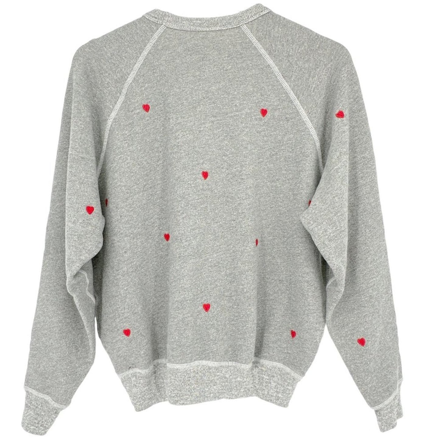 The GREAT. The College Sweatshirt with Heart Embroidery XS