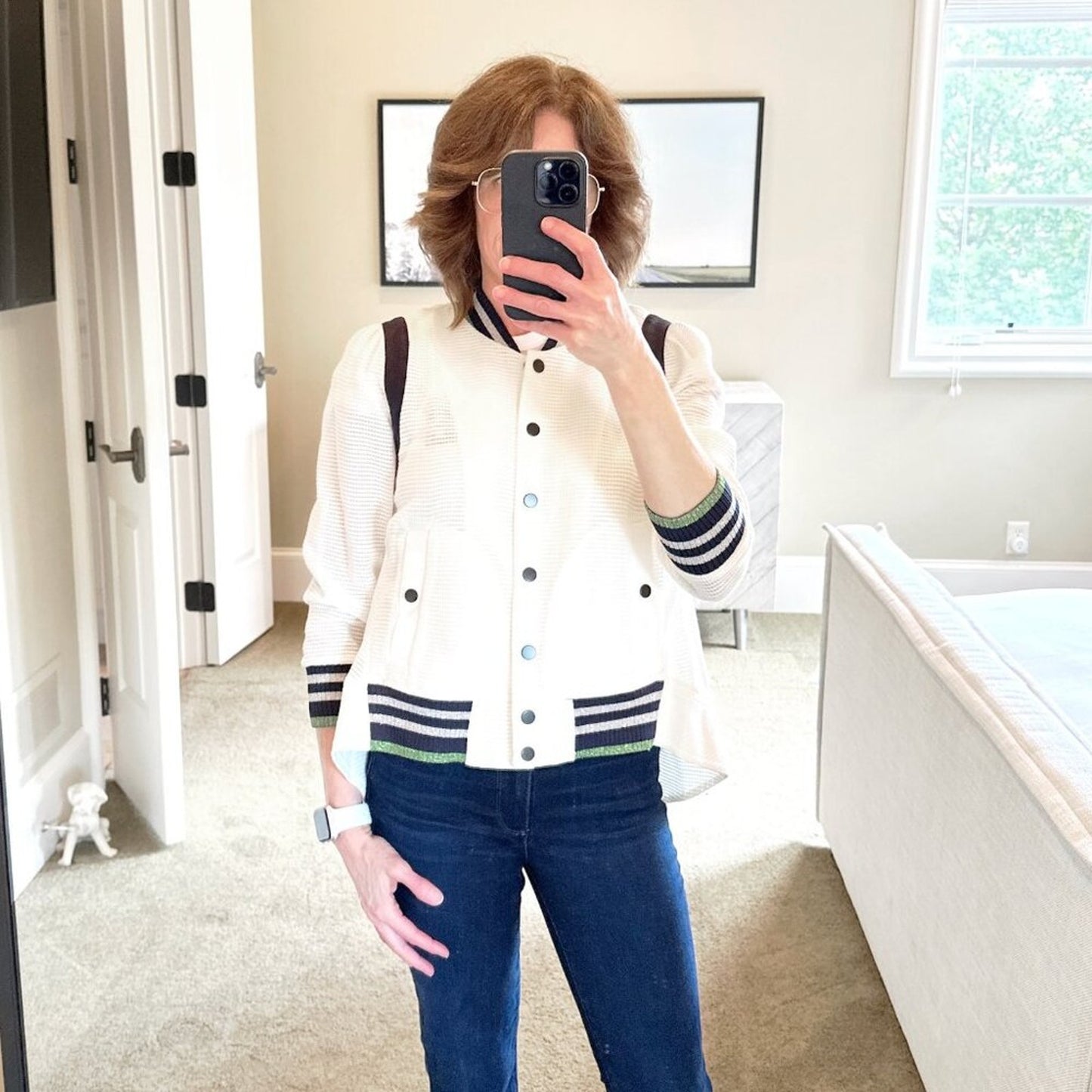 VERONICA BEARD Smith Bomber Jacket 4
