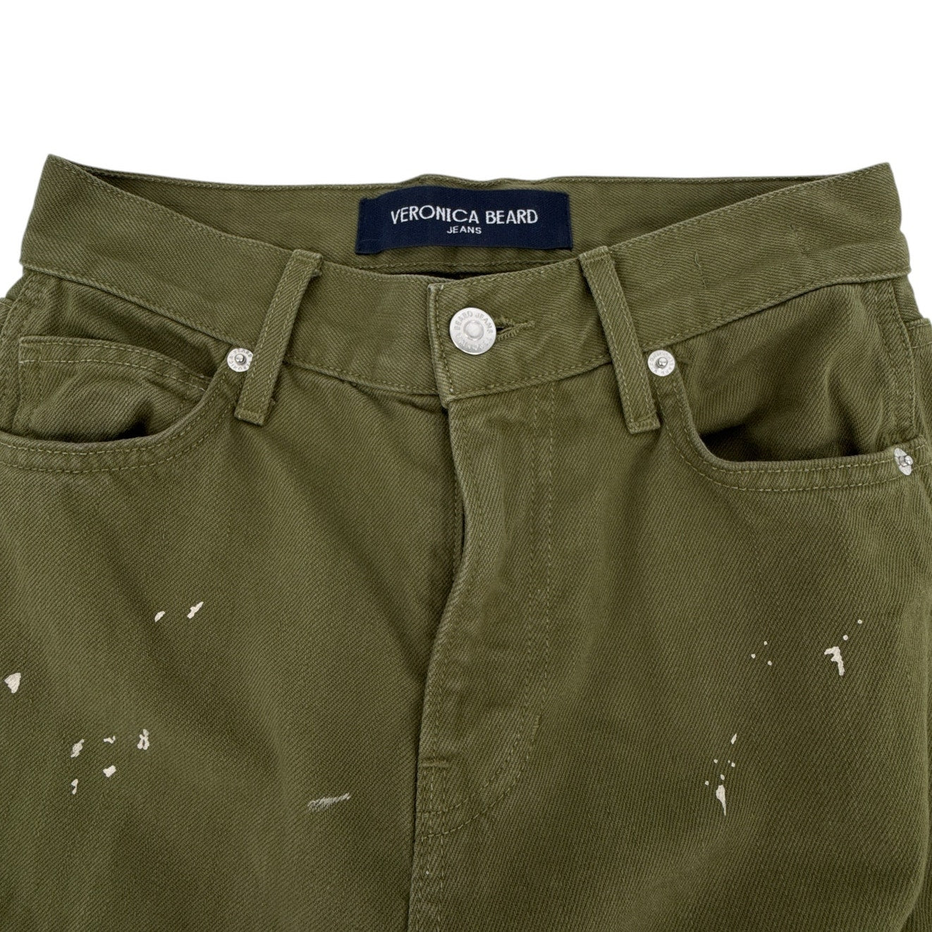 VERONICA BEARD Dylan Paint Splatter Straight Leg Pant 24