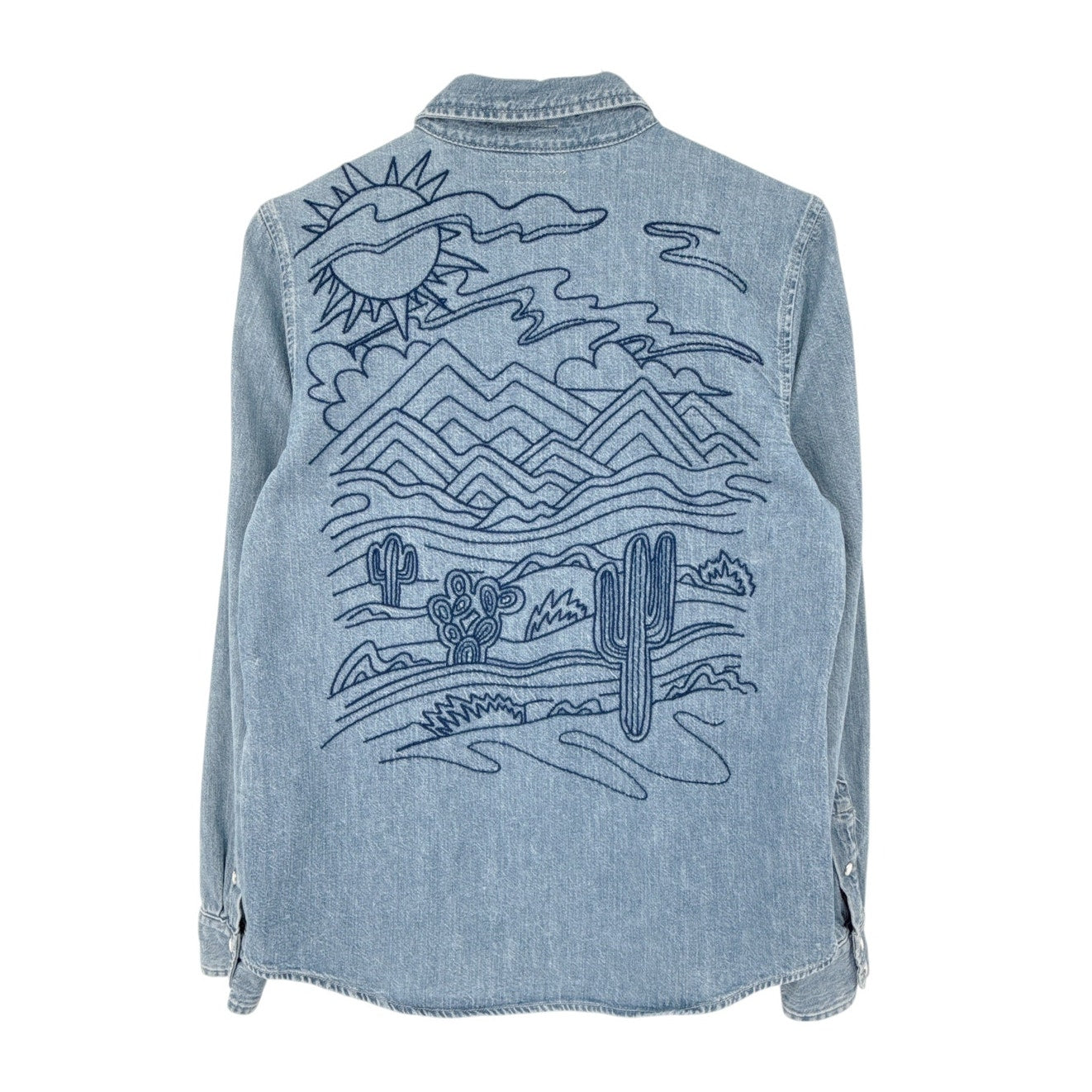 MOTHER The Honey Button-up Shirt in Take a Trip With Me M
