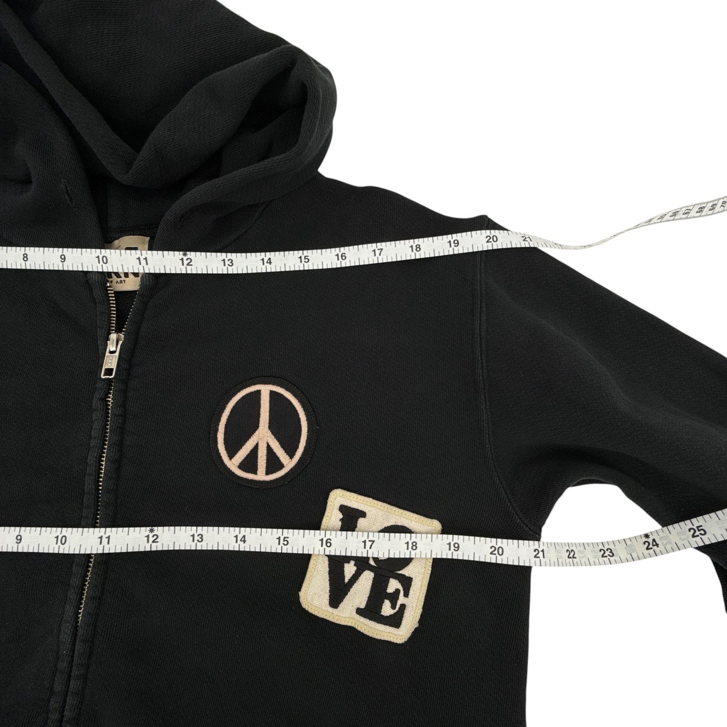 MADEWORN Peace Now Zip Hoodie XS