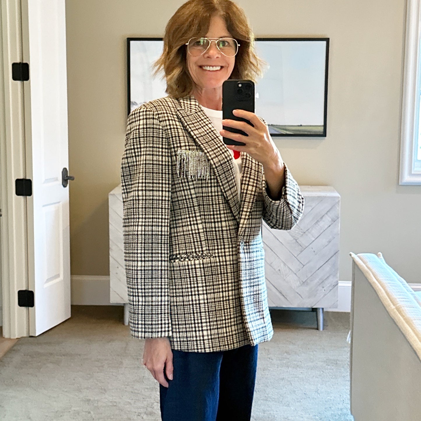 SANDRO Brooch Jacket S